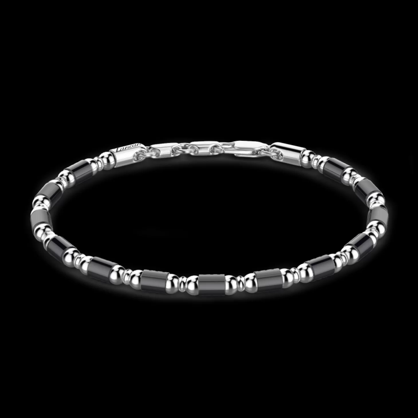 Zancan Gioielli Bracciale Zancan Morbido In Argento A Sfere Ed Elementi Tubolari.> Bracciali