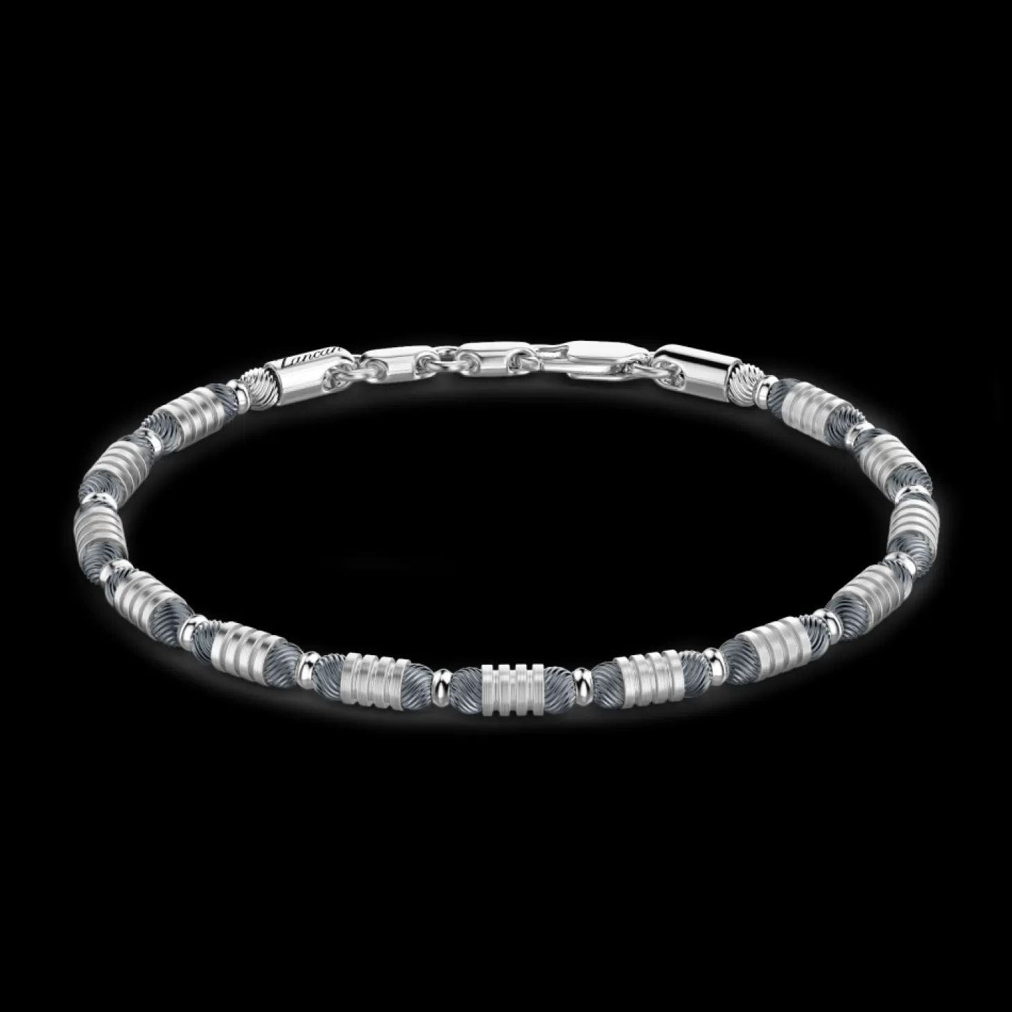 Zancan Gioielli Bracciale Zancan Morbido In Argento A Sfere Ed Elementi Tubolari.> Bracciali