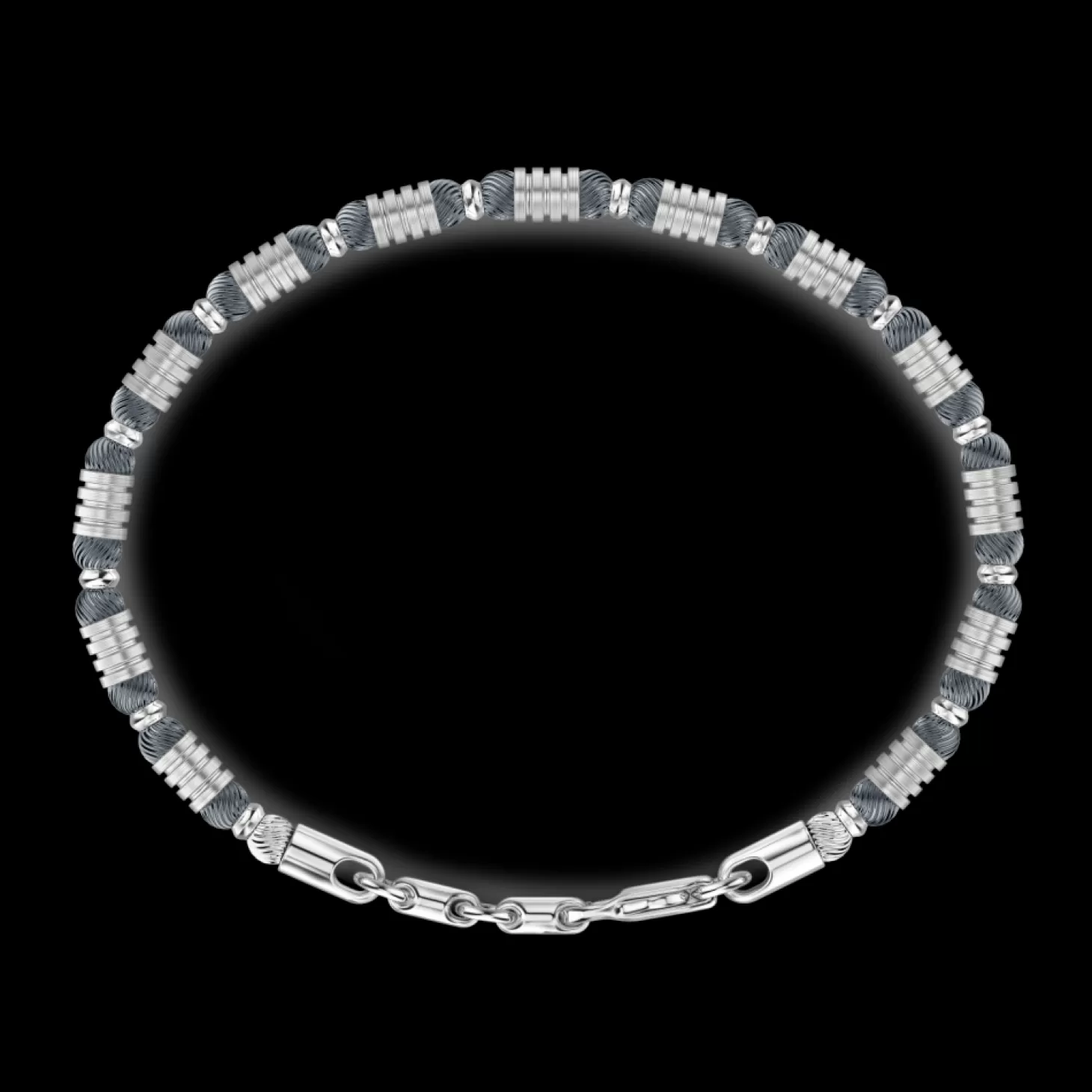 Zancan Gioielli Bracciale Zancan Morbido In Argento A Sfere Ed Elementi Tubolari.> Bracciali