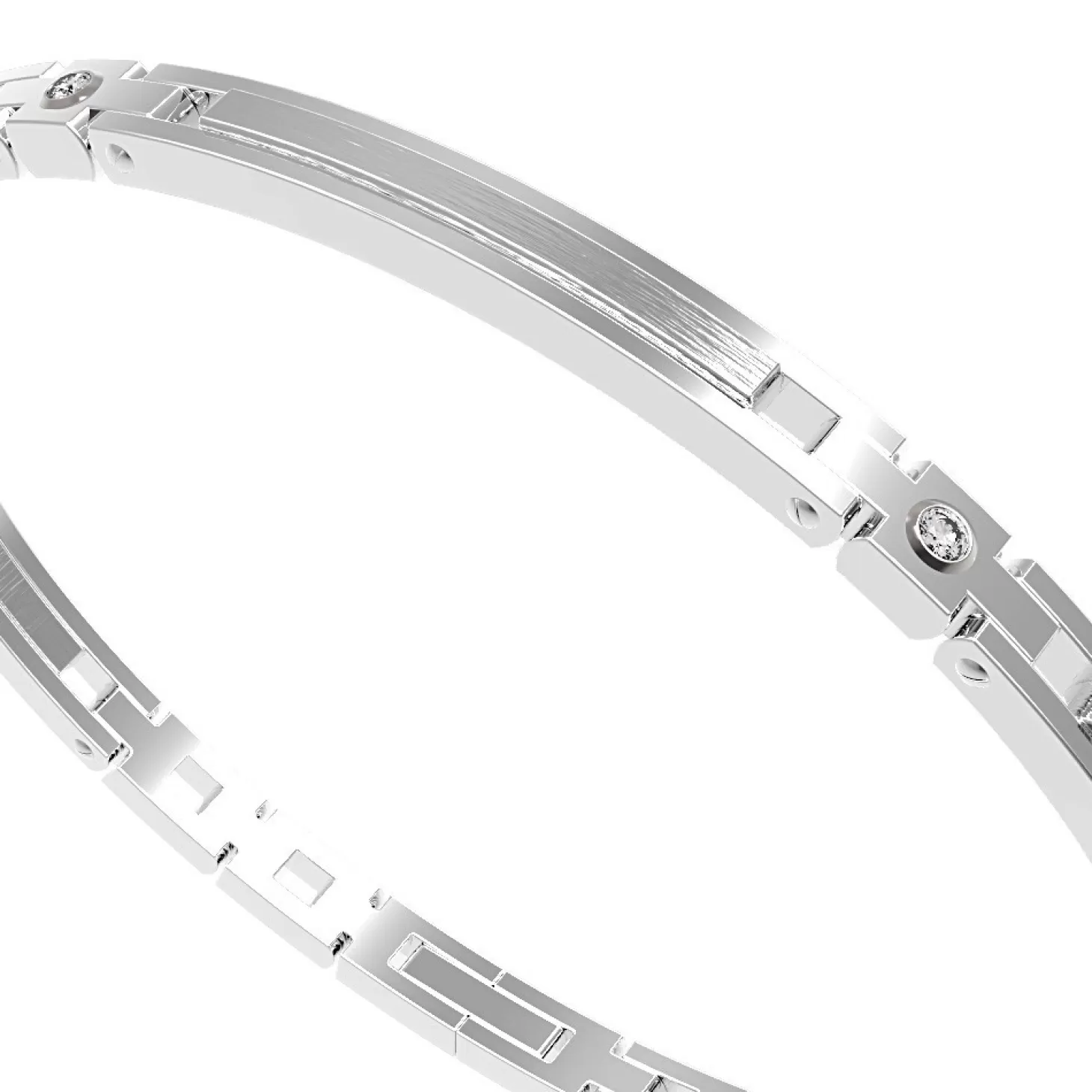 Zancan Gioielli Bracciale Zancan Rigido In Acciaio Lucido E Satinato.> Bracciali