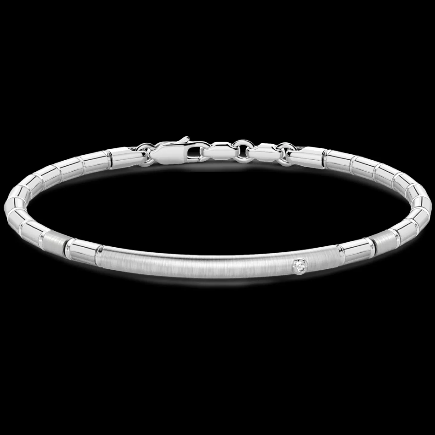 Zancan Gioielli Bracciale Zancan Semirigido In Argento Con Zaffiro.> Bracciali