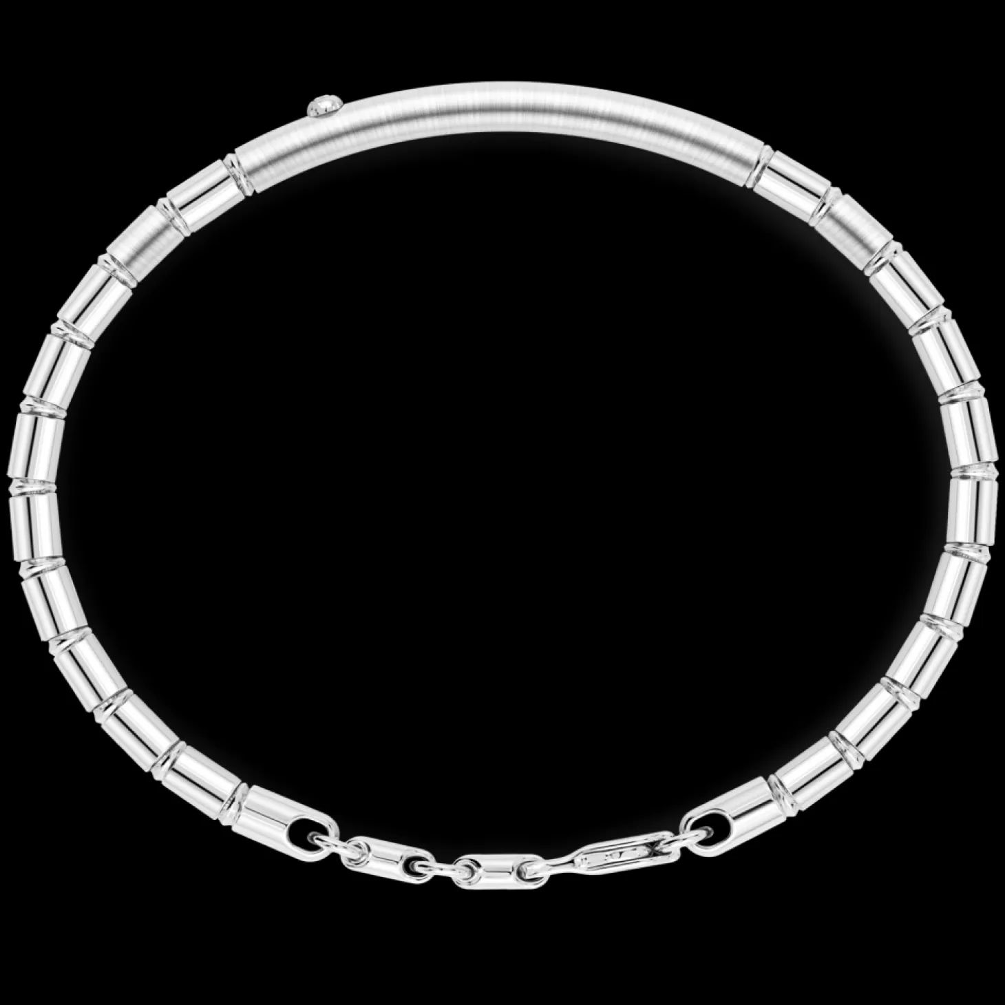 Zancan Gioielli Bracciale Zancan Semirigido In Argento Con Zaffiro.> Bracciali