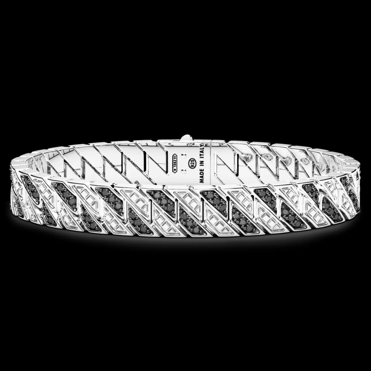 Zancan Gioielli Bracciale Zancan Solo Maglia In Argento Con Pietre.> Bracciali
