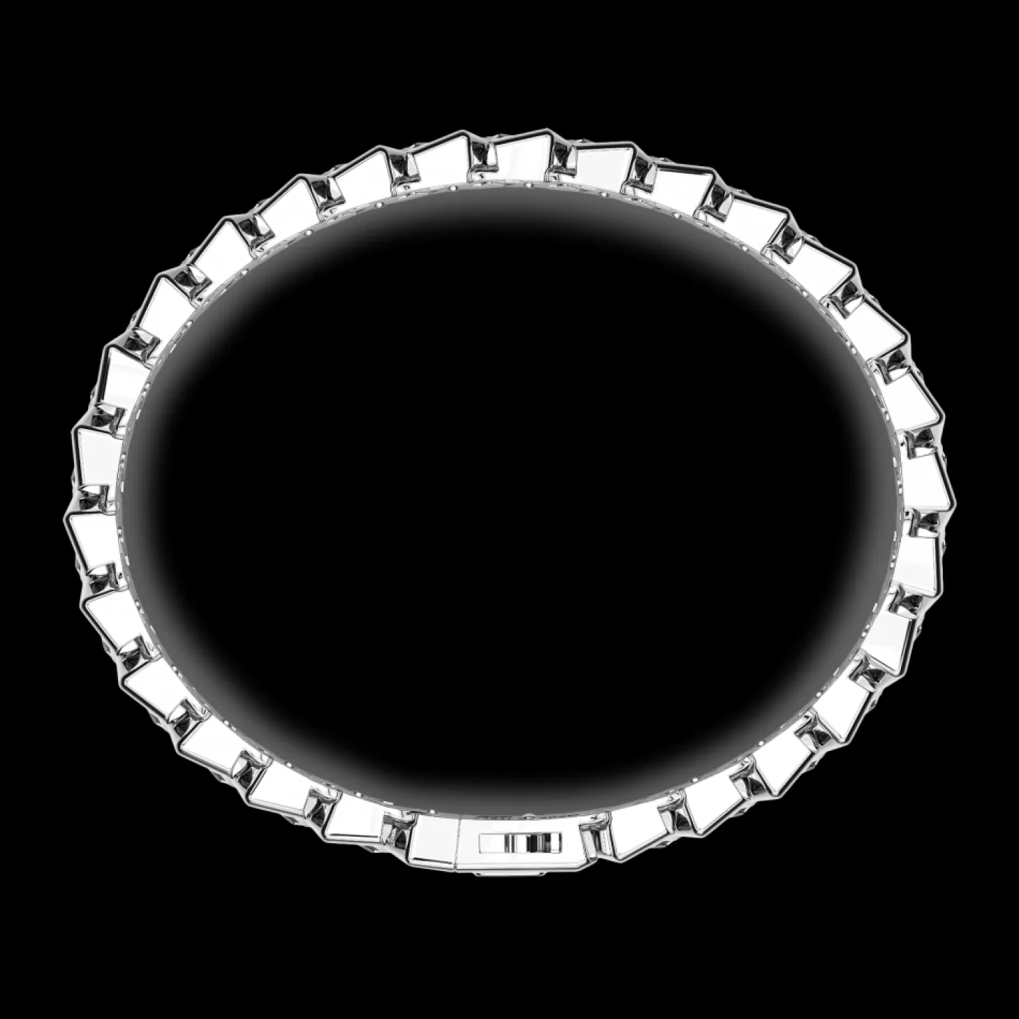 Zancan Gioielli Bracciale Zancan Solo Maglia In Argento Con Pietre.> Bracciali