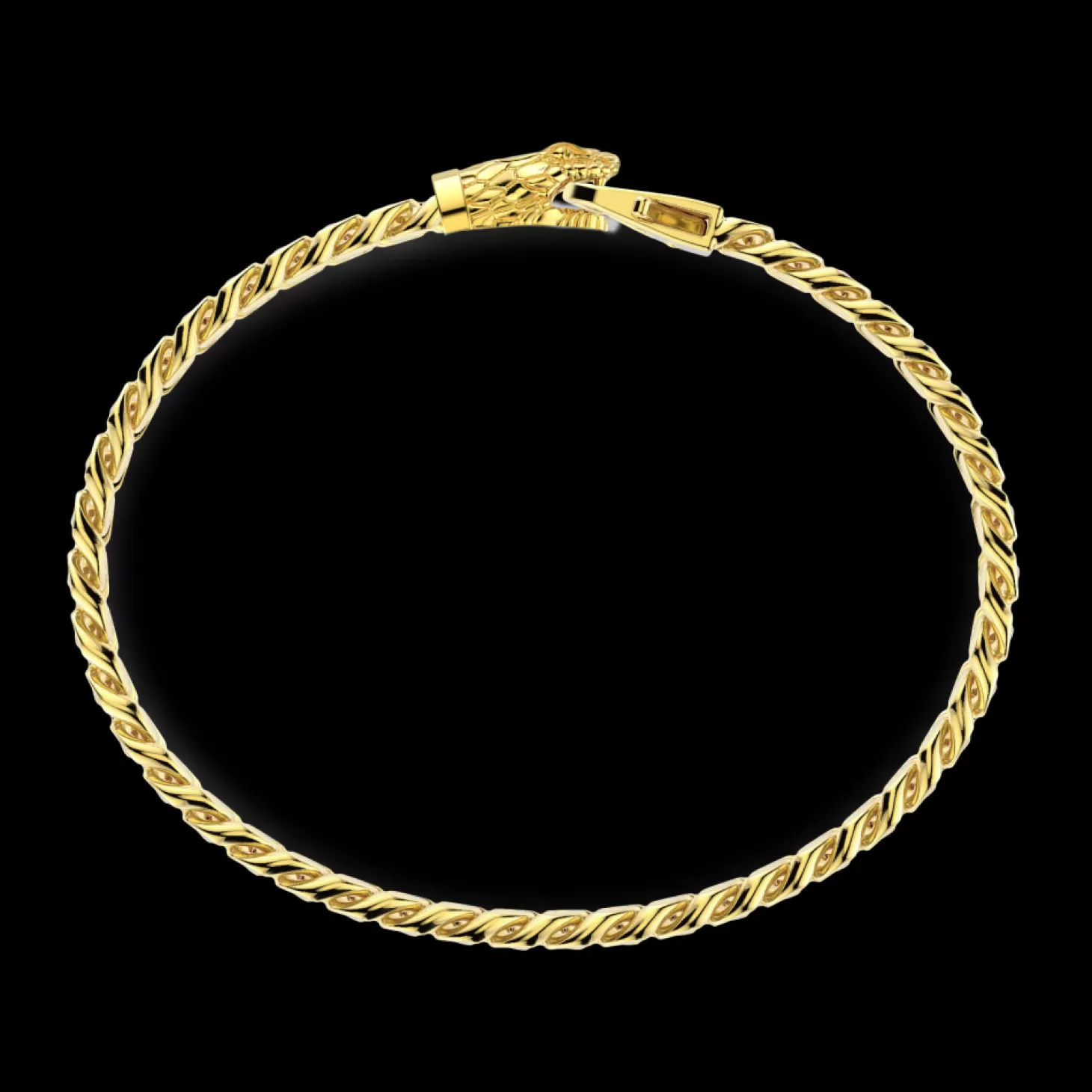 Zancan Gioielli Bracciale-A Grumetta-Zancan-In-Argento-Con-Chiusura-A-Testa-Di-Serpente> Bracciali