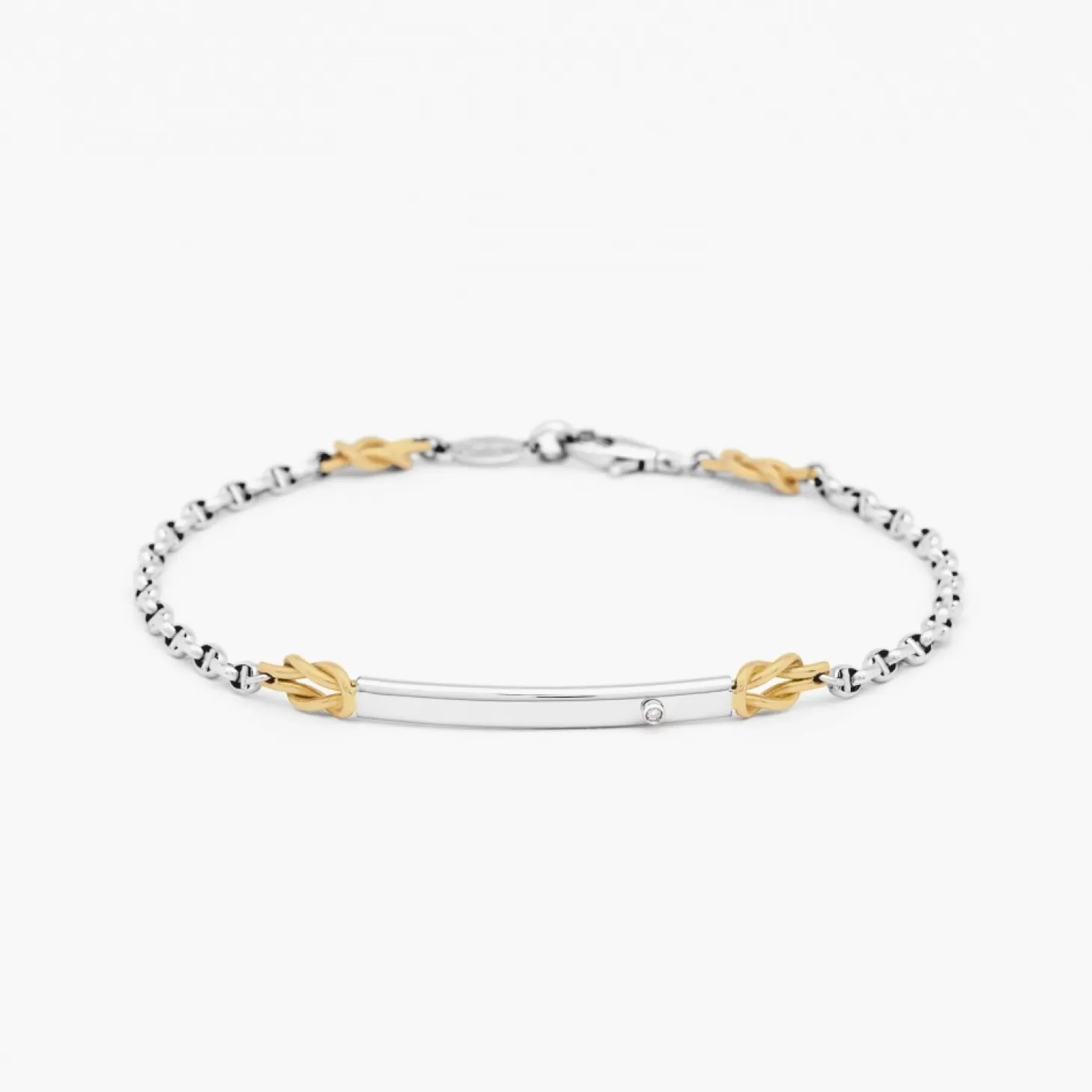Zancan Gioielli Braccialezancan In Oro Bianco Con Diamante.> Bracciali