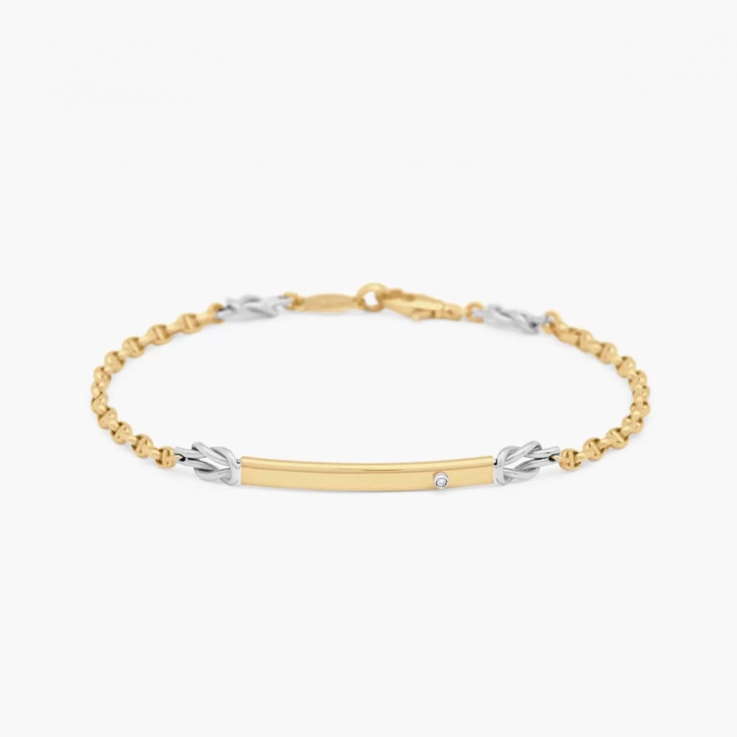 Zancan Gioielli Braccialezancan In Oro Bianco Con Diamante.> Bracciali