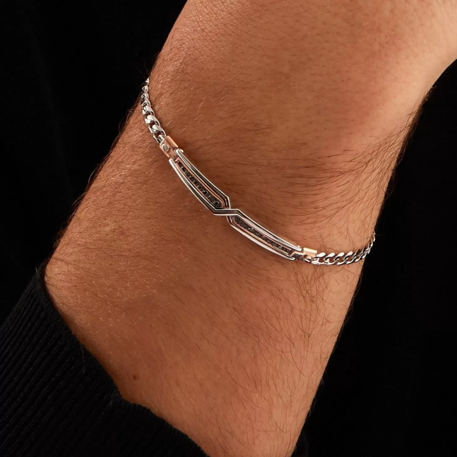 Zancan Gioielli Braccialezancan In Oro Bianco Con Diamanti.> Bracciali