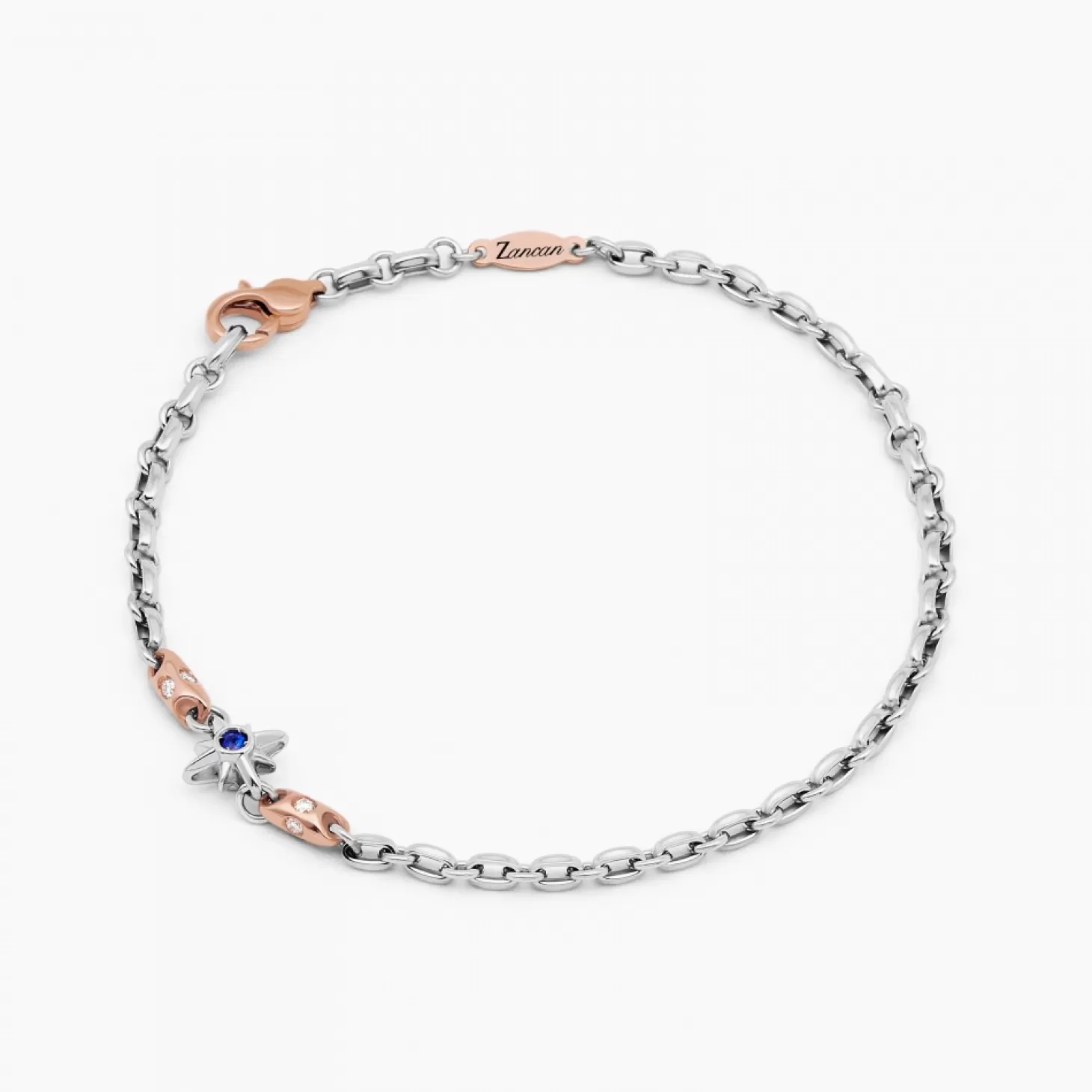 Zancan Gioielli Braccialezancan In Oro Bianco Con Diamanti E Rosa Dei Venti.> Bracciali