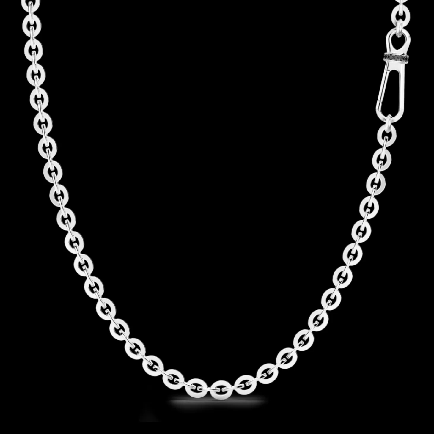 Zancan Gioielli Collana Solo Maglia Zancan In Argento E Pietre Nere.> Collane