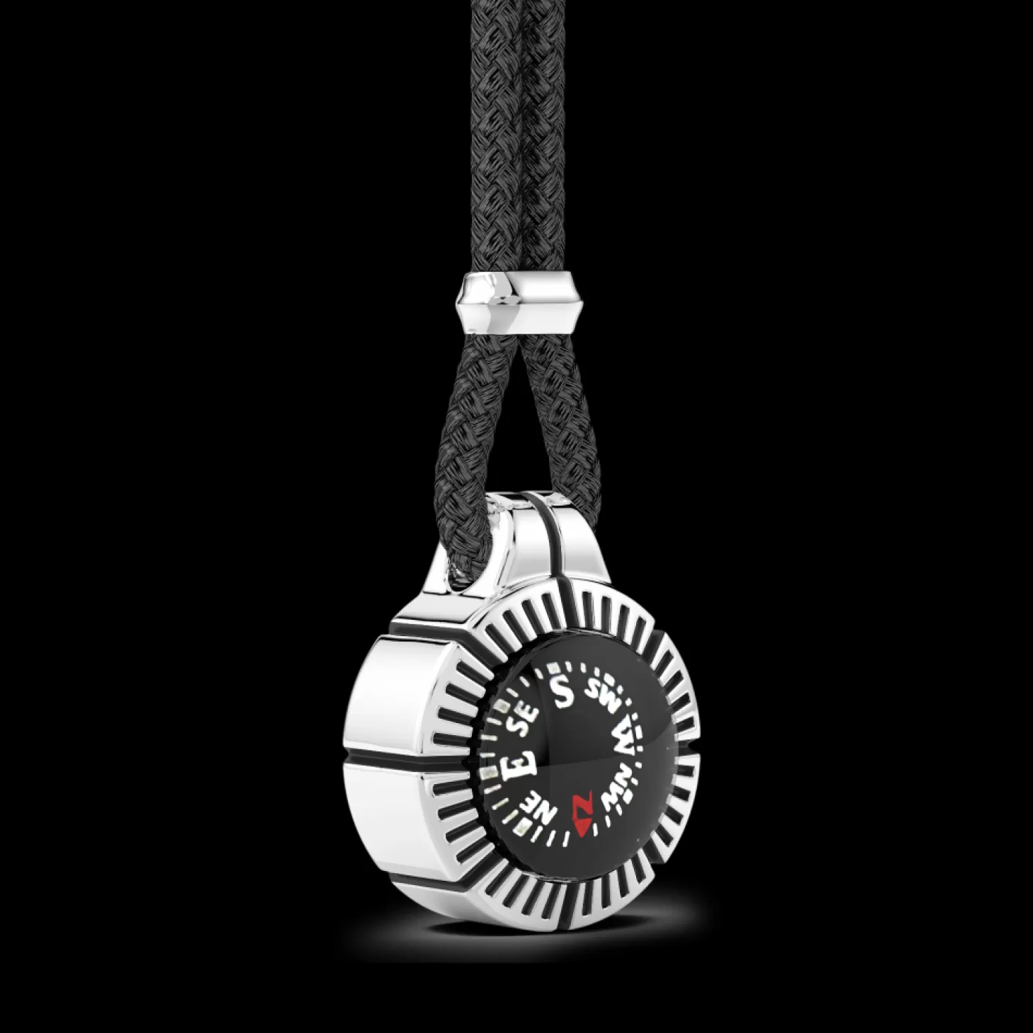 Zancan Gioielli Collana Zancan In Argento Con Bussola Nera.> Collane