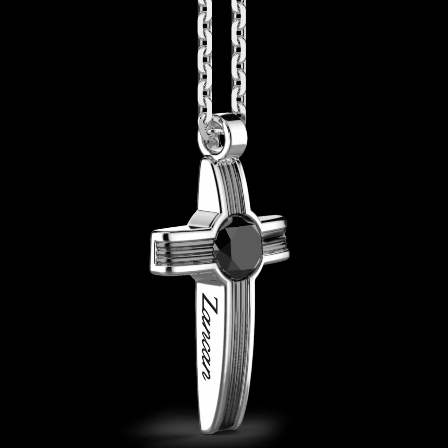 Zancan Gioielli Collana Zancan In Argento Con Pendente A Croce E Pietra Onice.> Collane