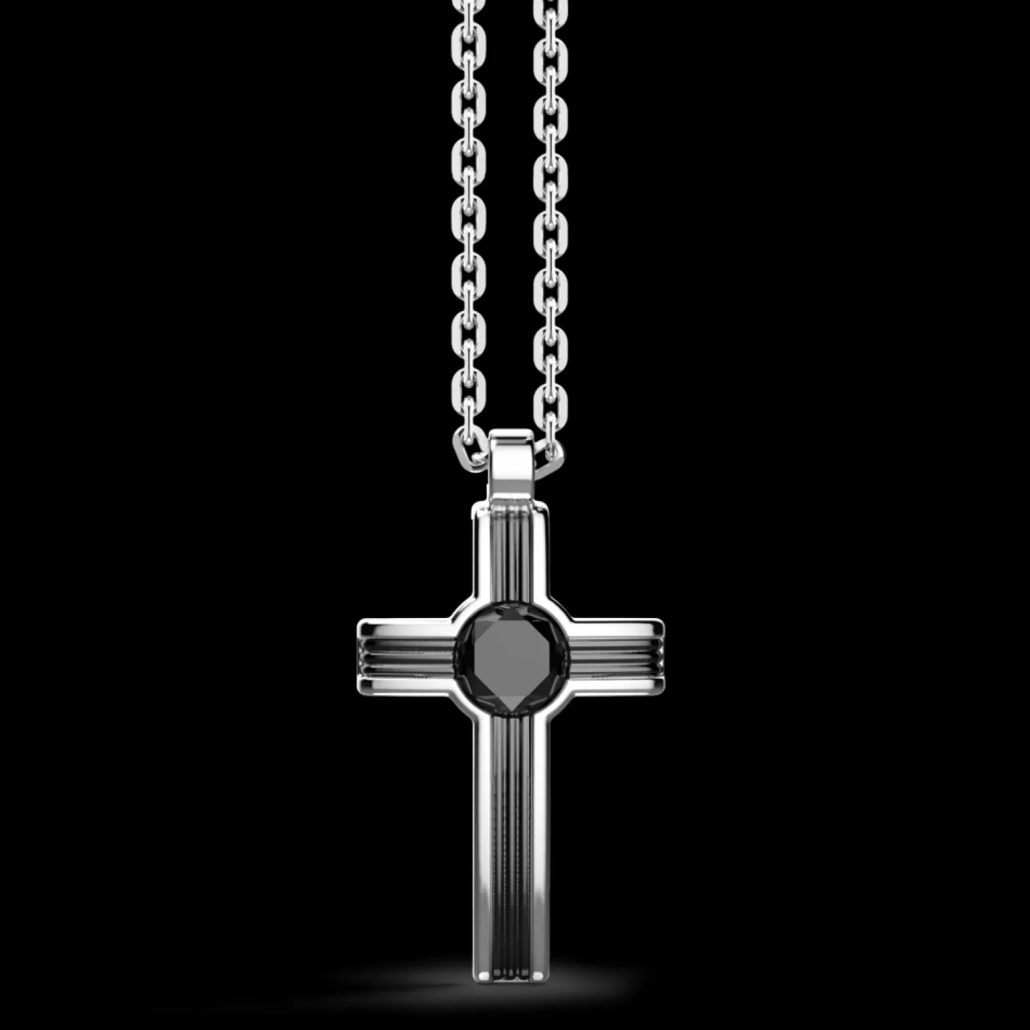 Zancan Gioielli Collana Zancan In Argento Con Pendente A Croce E Pietra Onice.> Collane