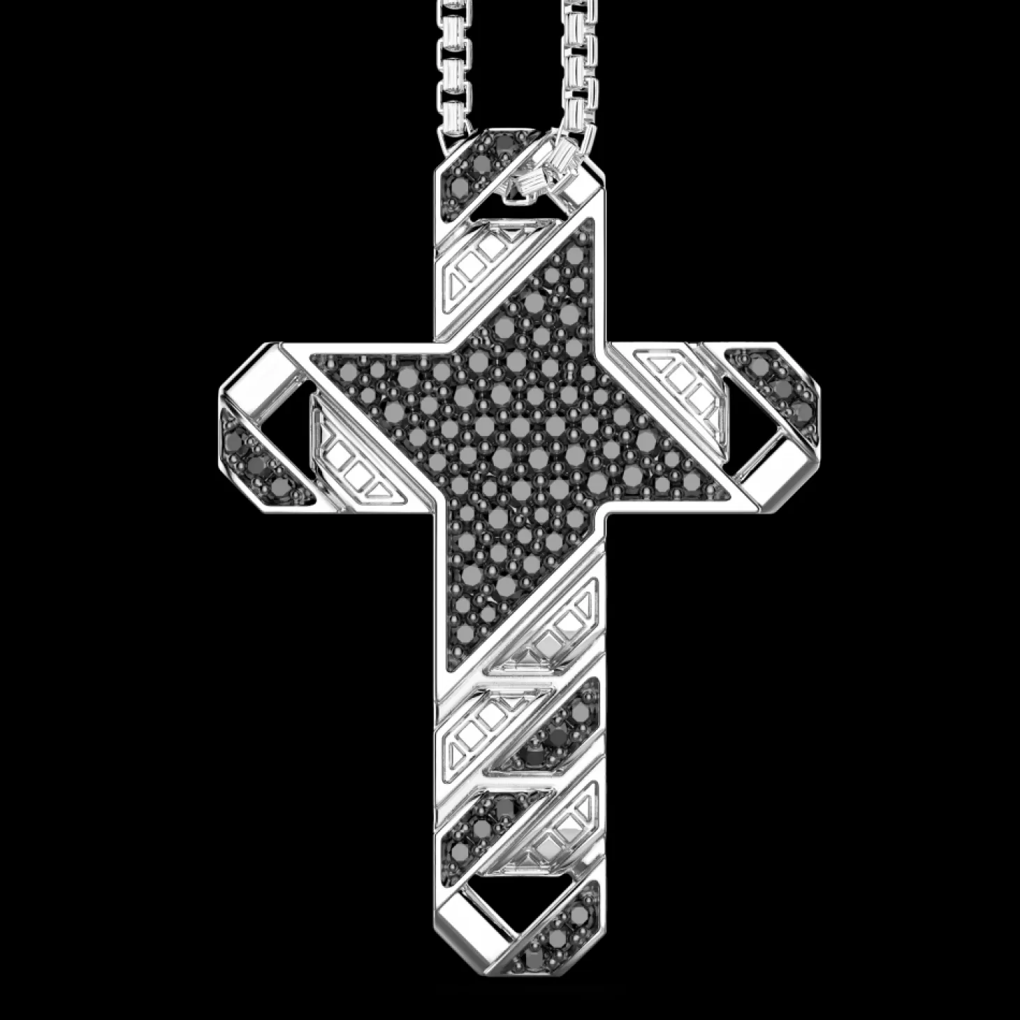 Zancan Gioielli Collana Zancan In Argento Con Pendente A Croce E Pietre.> Collane