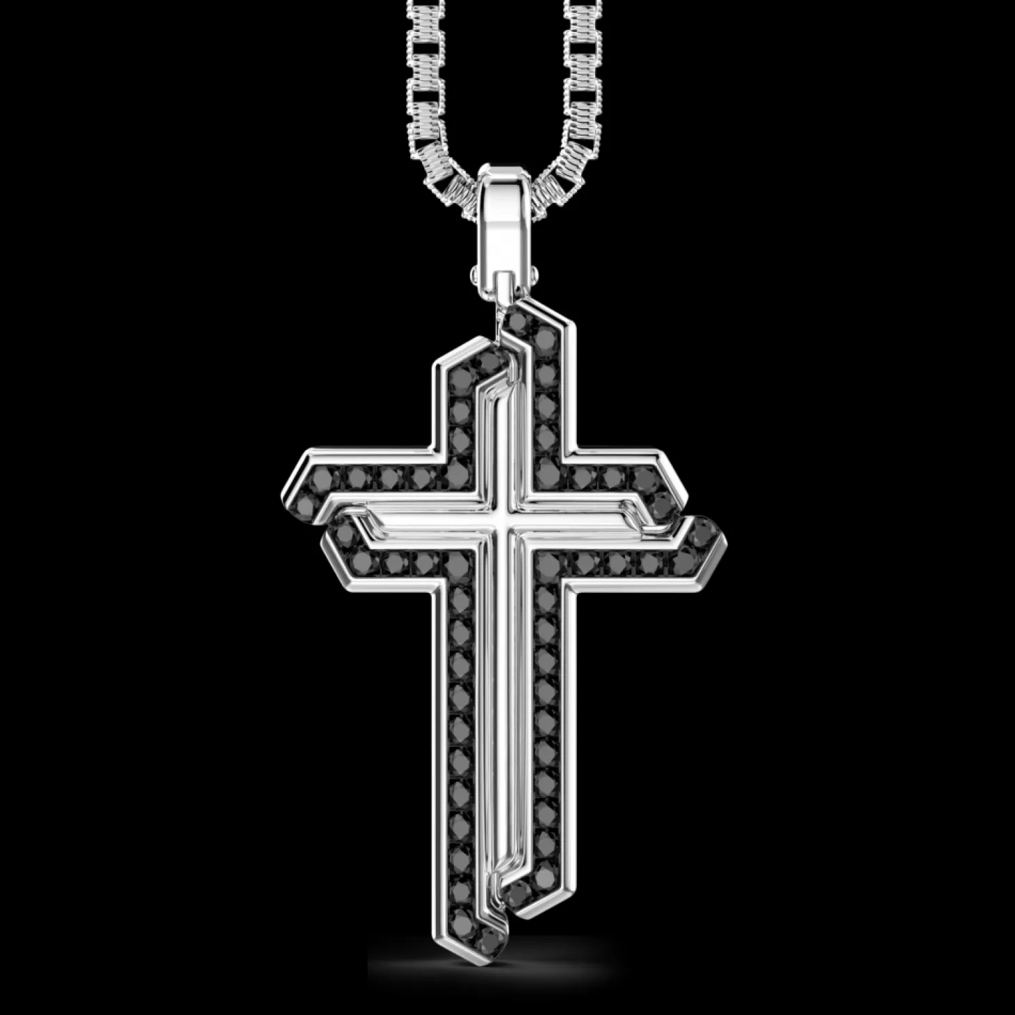 Zancan Gioielli Collana Zancan In Argento Con Pendente A Croce E Pietre.> Collane