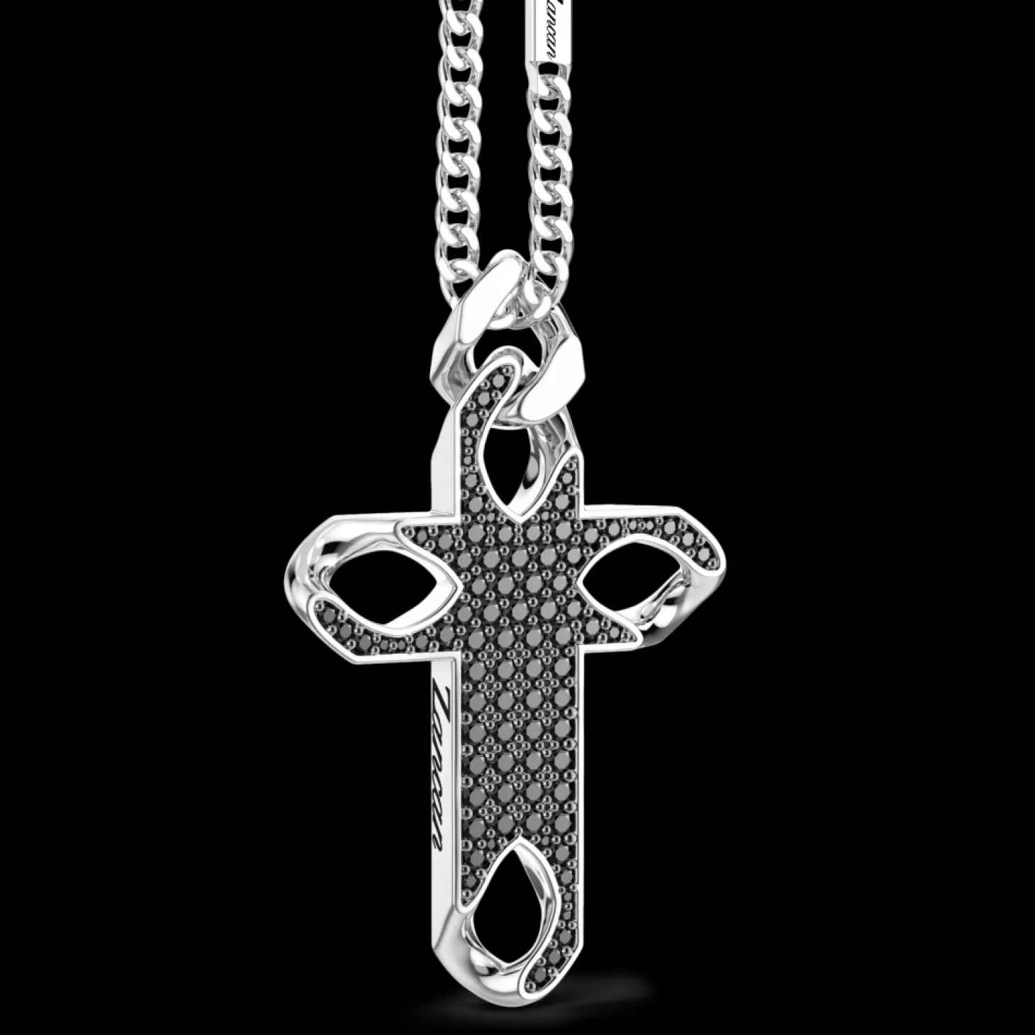 Zancan Gioielli Collana Zancan In Argento Con Pendente A Croce E Pietre.> Collane