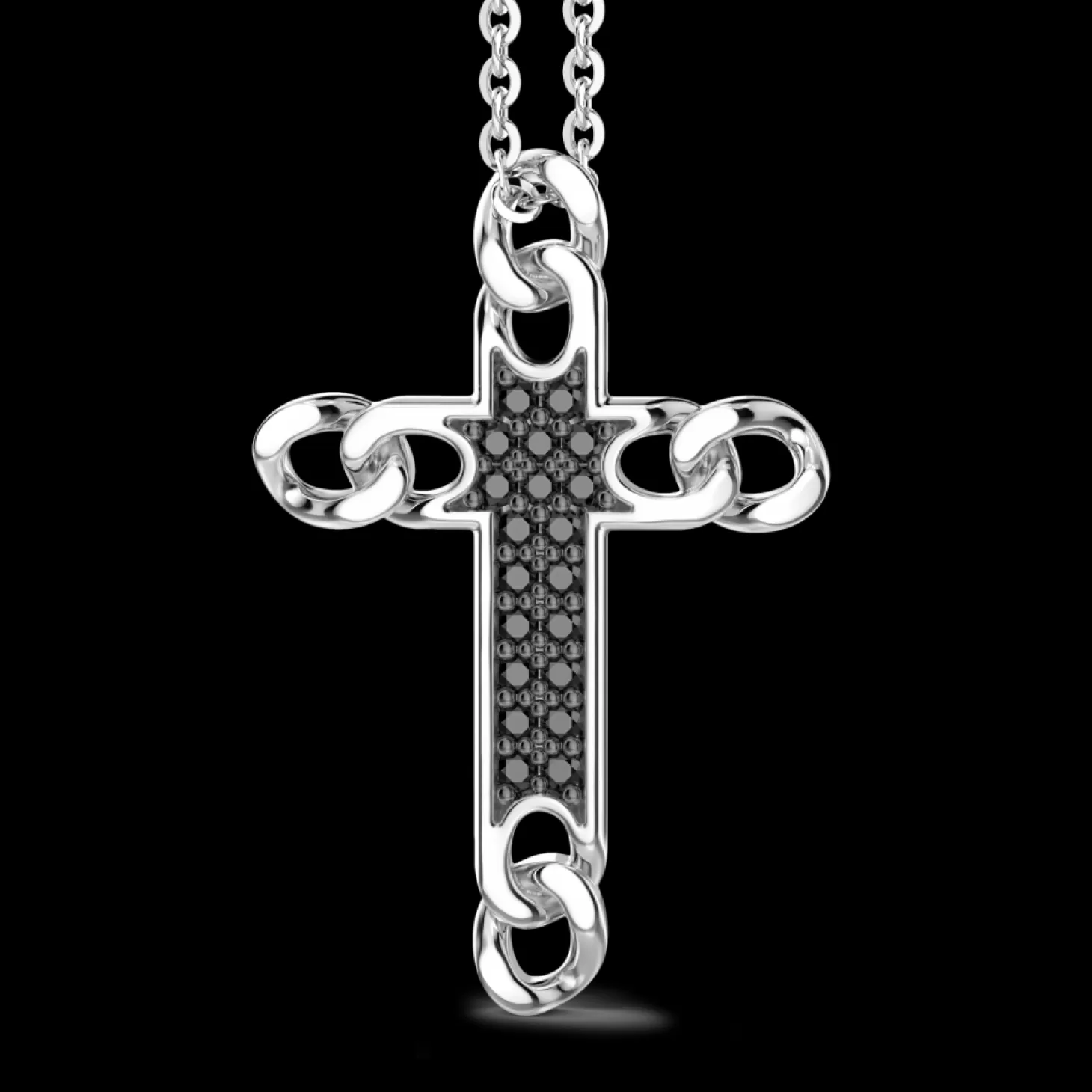 Zancan Gioielli Collana Zancan In Argento Con Pendente A Croce E Pietre Naturali.> Collane