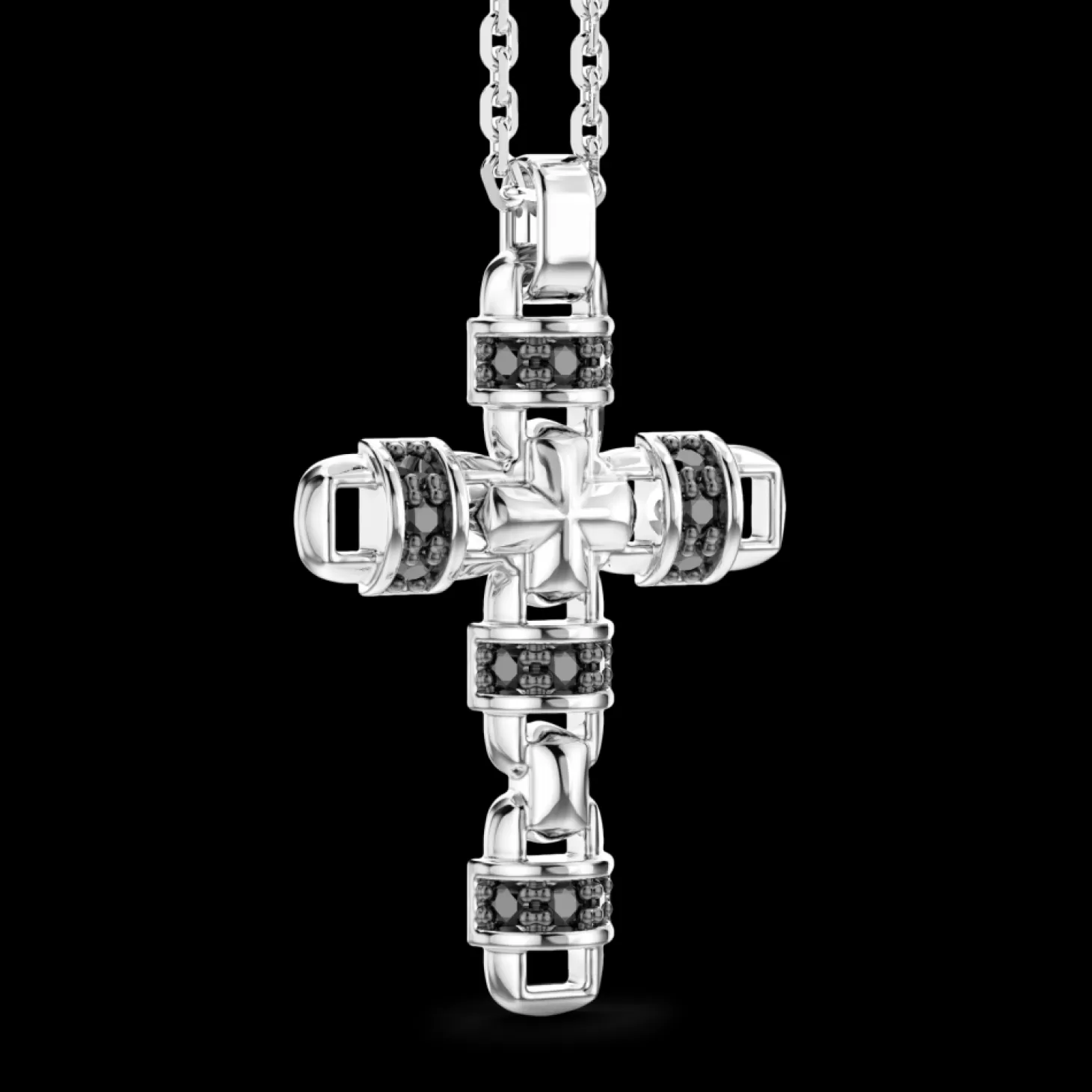 Zancan Gioielli Collana Zancan In Argento Con Pendente A Croce E Pietre Naturali.> Collane