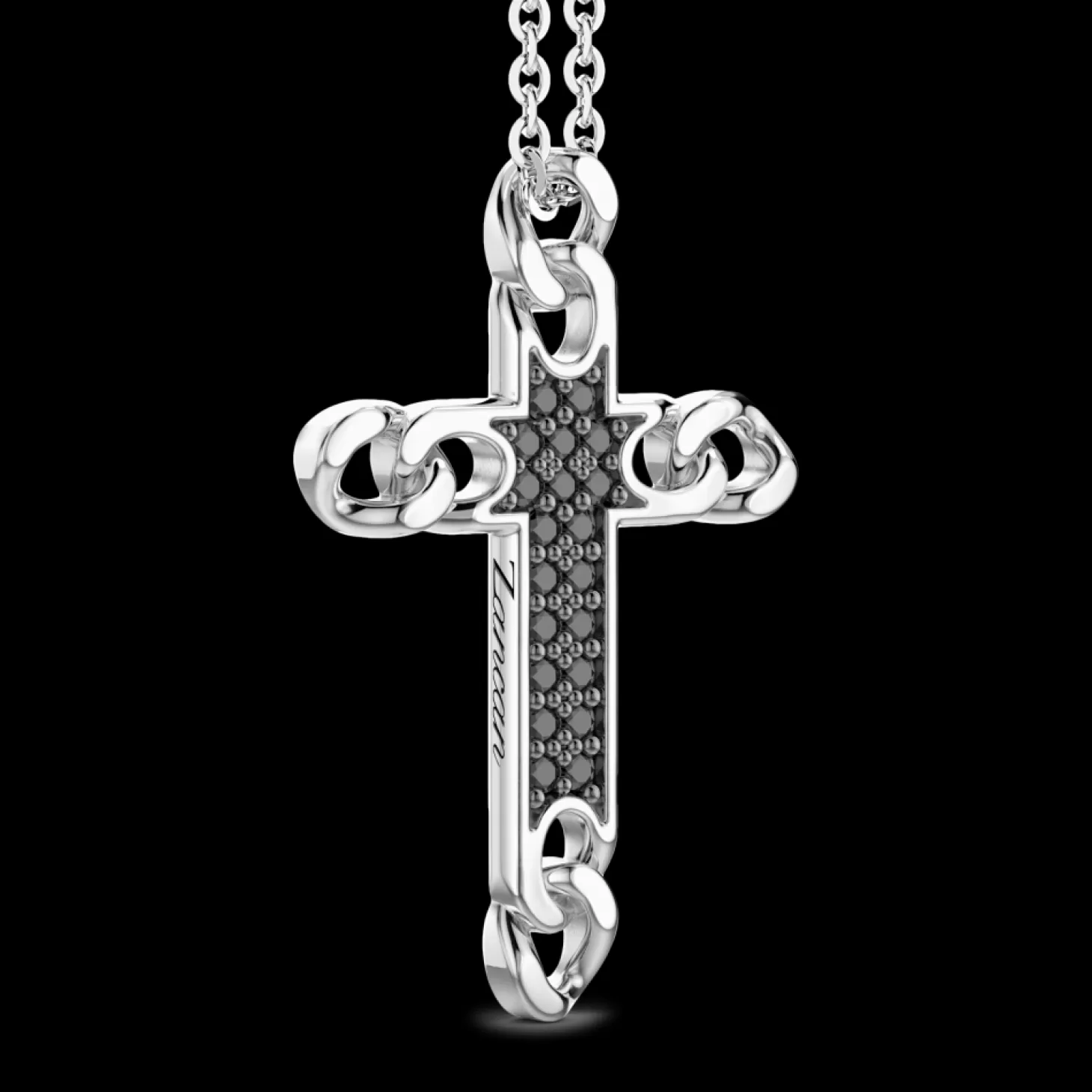 Zancan Gioielli Collana Zancan In Argento Con Pendente A Croce E Pietre Naturali.> Collane