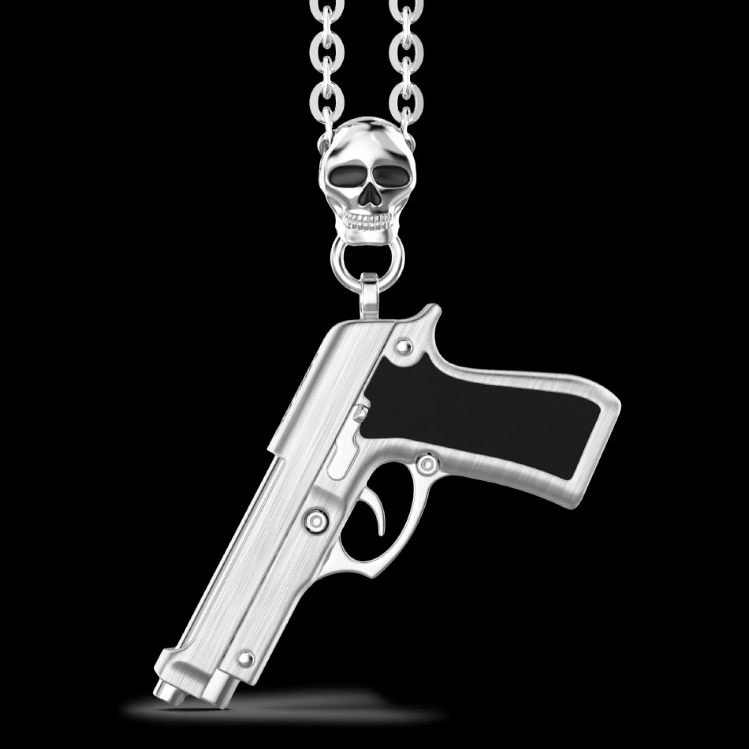 Zancan Gioielli Collana Zancan In Argento Con Pendente A Pistola.> Collane