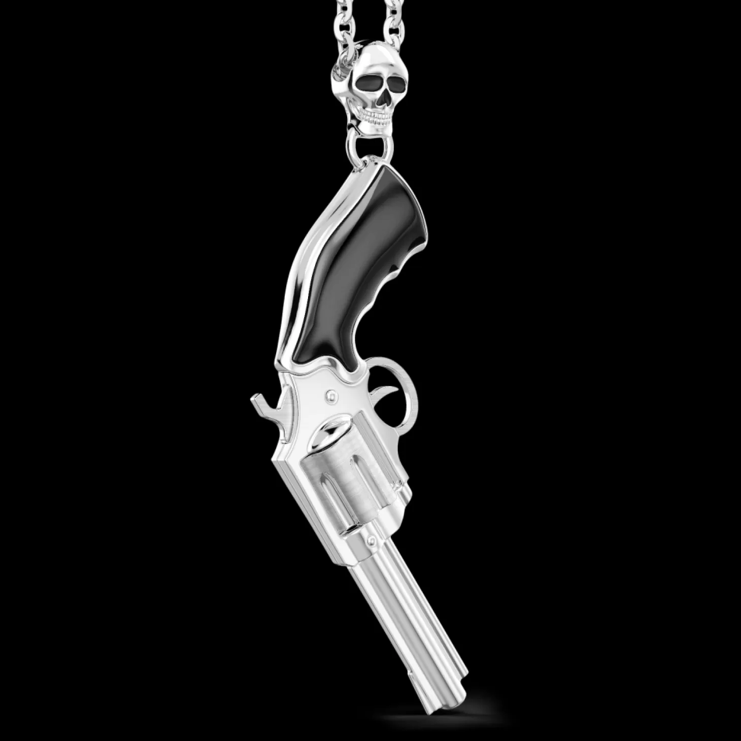 Zancan Gioielli Collana Zancan In Argento Con Pendente A Pistola Revolver.> Collane