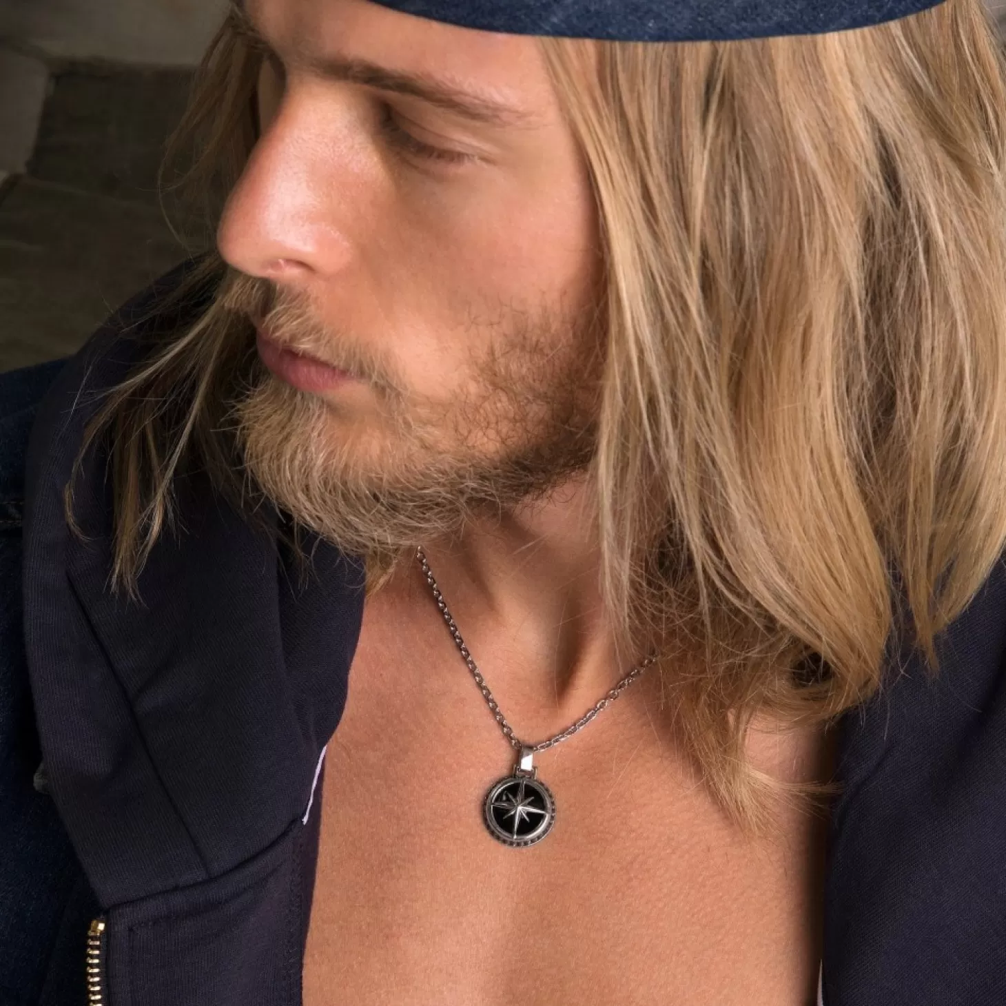 Zancan Gioielli Collana Zancan In Argento Con Pendente A Rosa Dei Venti.> Collane