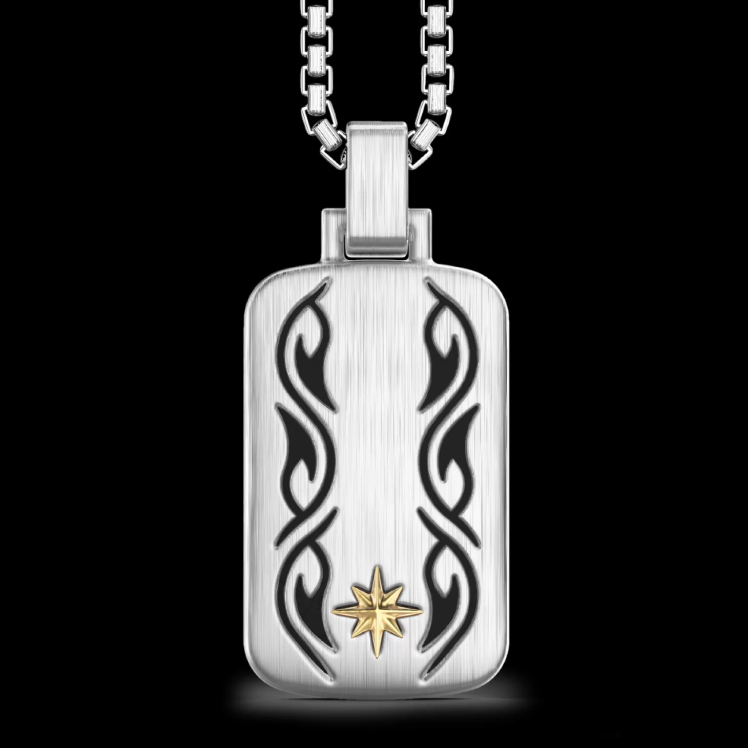 Zancan Gioielli Collana Zancan In Argento Con Pendente A Targa E Motivo Tribale.> Collane