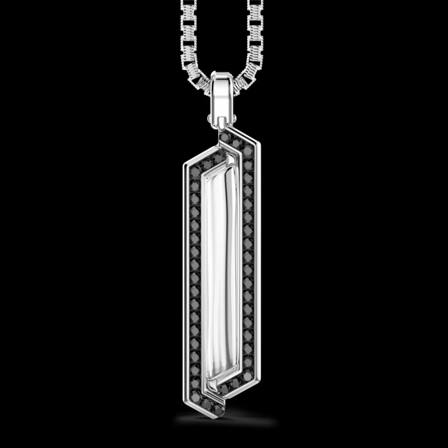 Zancan Gioielli Collana Zancan In Argento Con Pendente A Targa E Pietre.> Collane