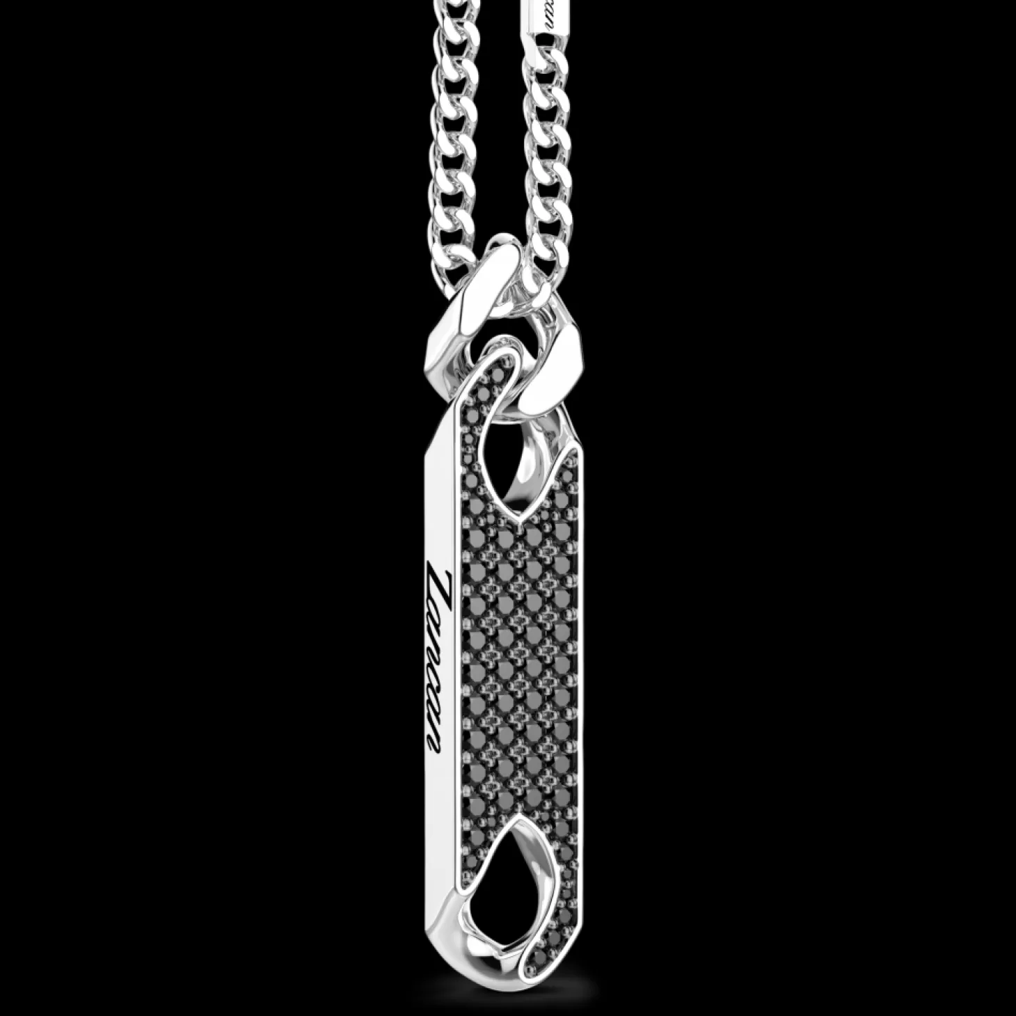 Zancan Gioielli Collana Zancan In Argento Con Pendente A Targa E Pietre.> Collane