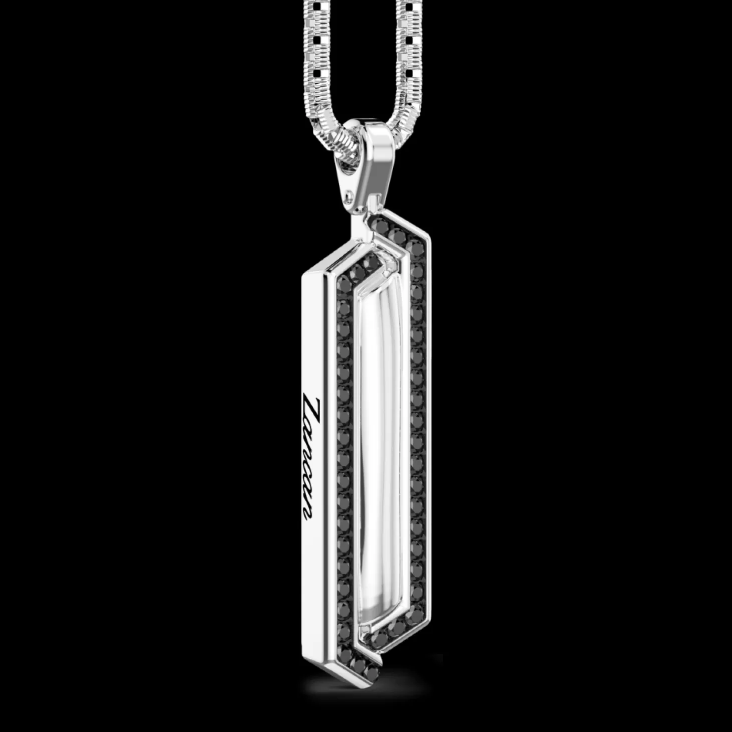 Zancan Gioielli Collana Zancan In Argento Con Pendente A Targa E Pietre.> Collane