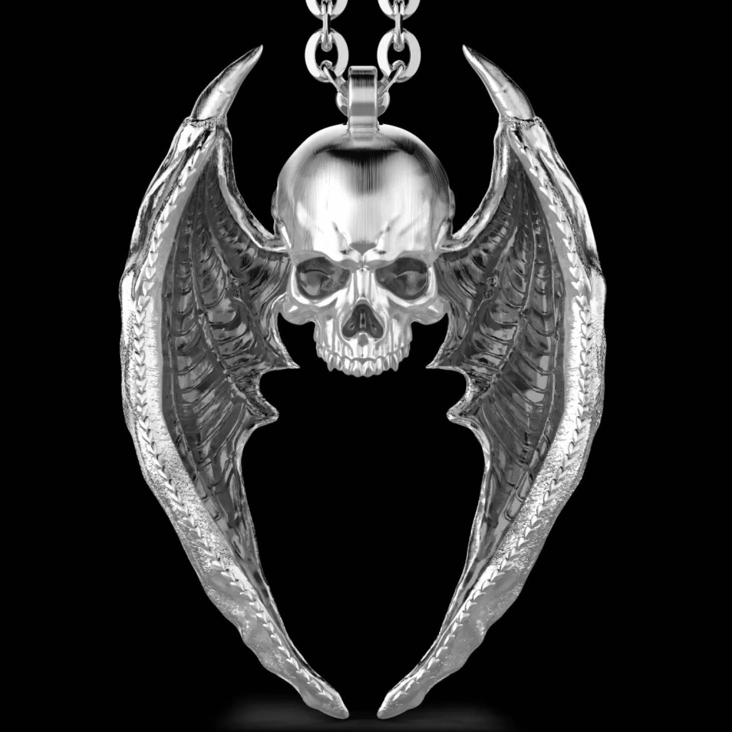 Zancan Gioielli Collana Zancan In Argento Con Pendente A Teschio Alato.> Collane