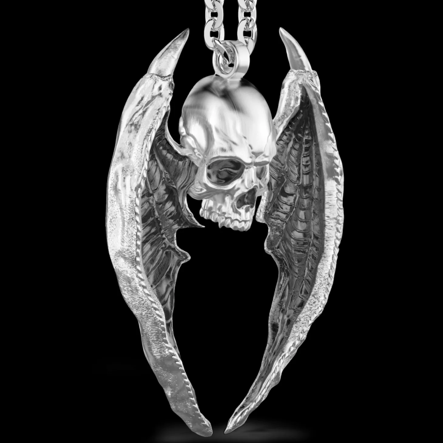 Zancan Gioielli Collana Zancan In Argento Con Pendente A Teschio Alato.> Collane