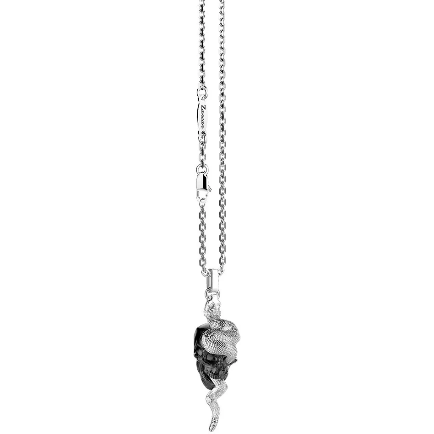 Zancan Gioielli Collana Zancan In Argento Con Pendente A Teschio E Serpente.> Collane