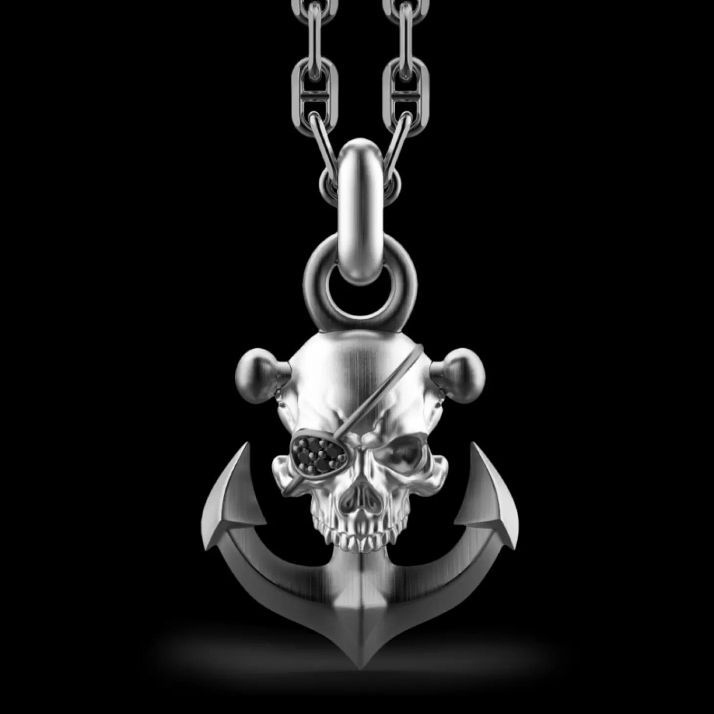 Zancan Gioielli Collana Zancan In Argento Con Pendente A Teschio Pirata.> Collane
