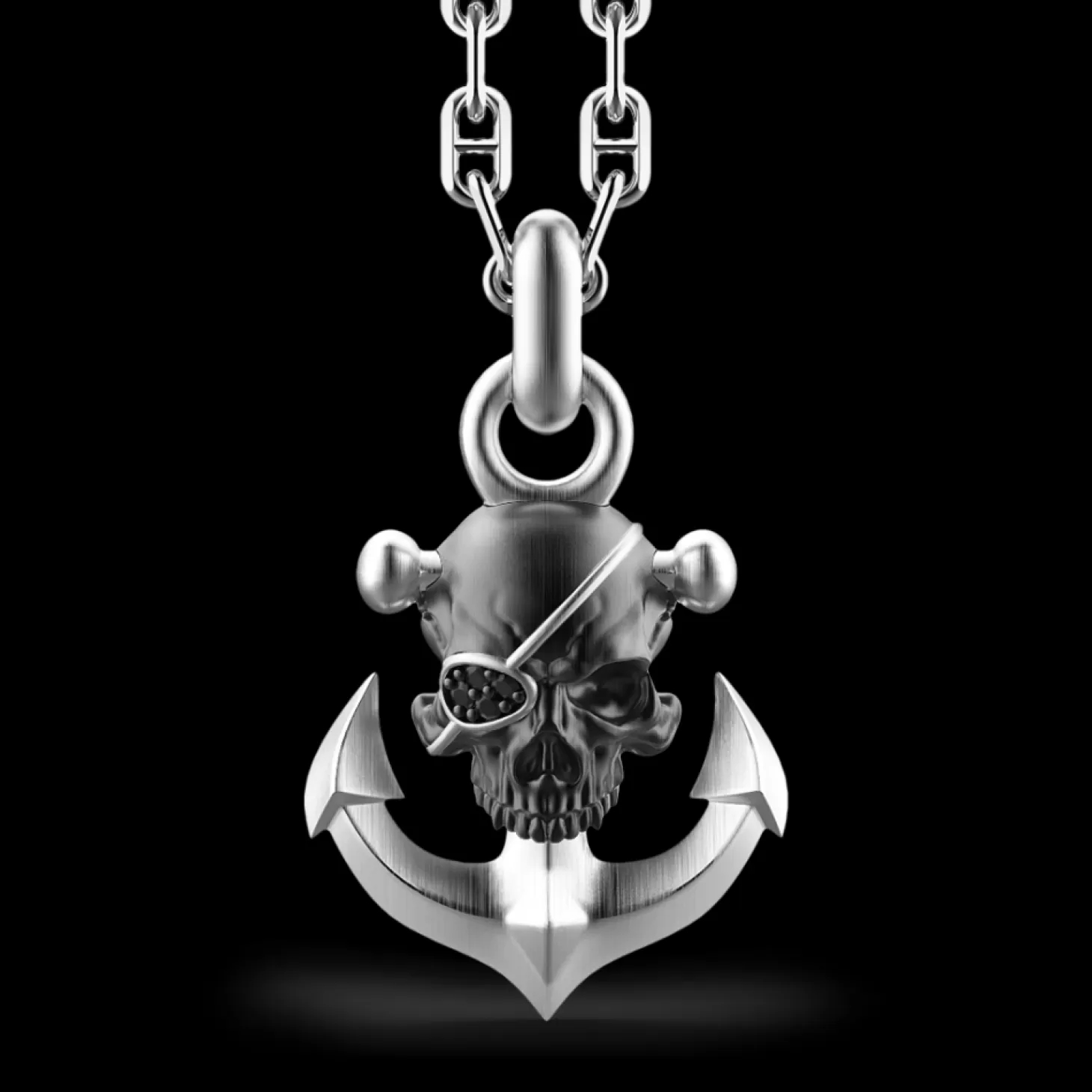 Zancan Gioielli Collana Zancan In Argento Con Pendente A Teschio Pirata.> Collane