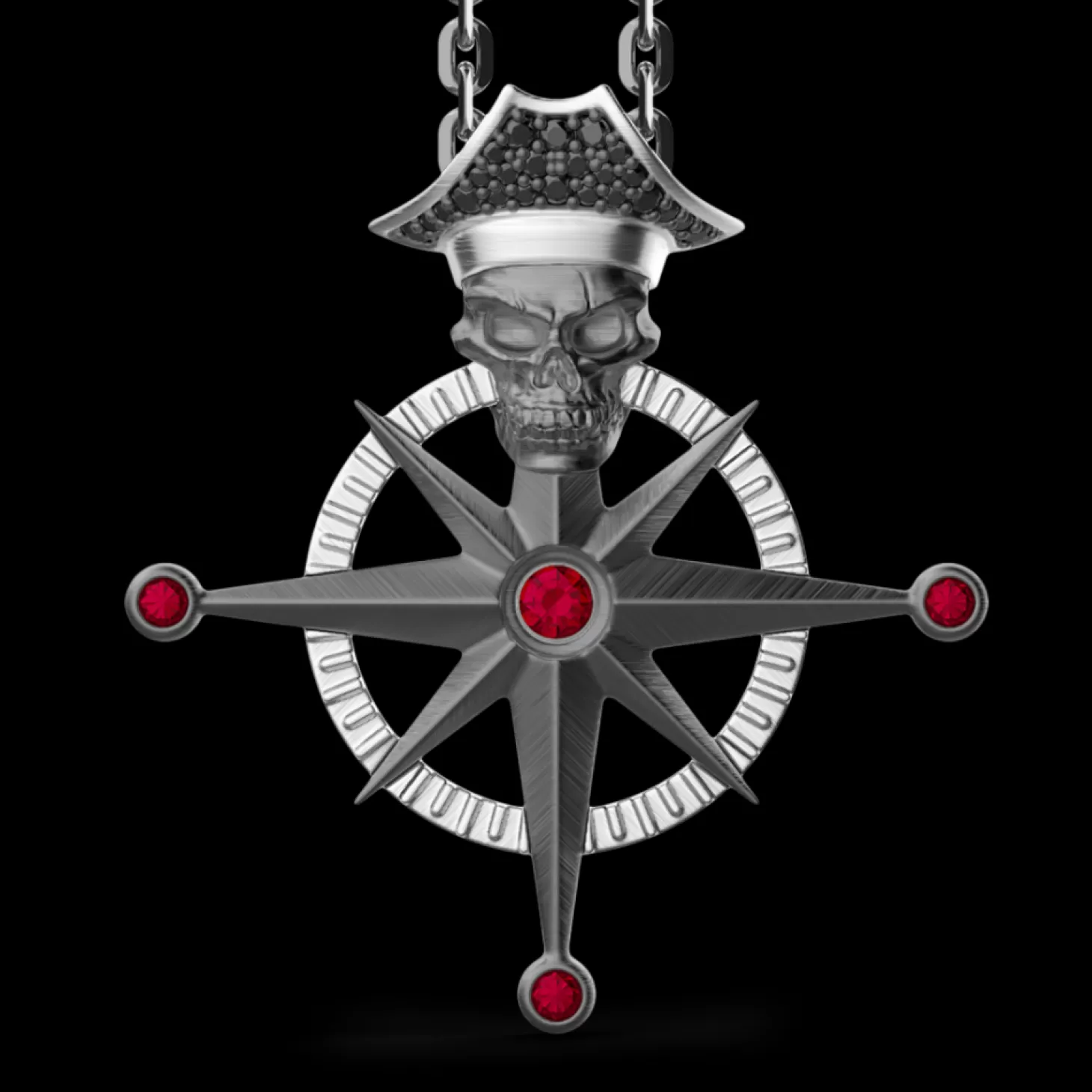 Zancan Gioielli Collana Zancan In Argento Con Pendente A Teschio Pirata.> Collane