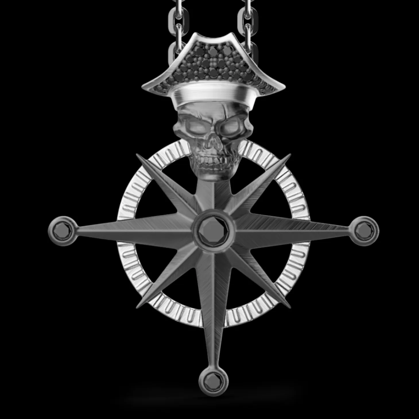 Zancan Gioielli Collana Zancan In Argento Con Pendente A Teschio Pirata.> Collane