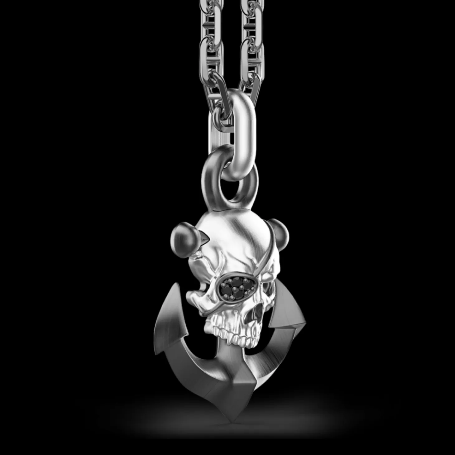 Zancan Gioielli Collana Zancan In Argento Con Pendente A Teschio Pirata.> Collane