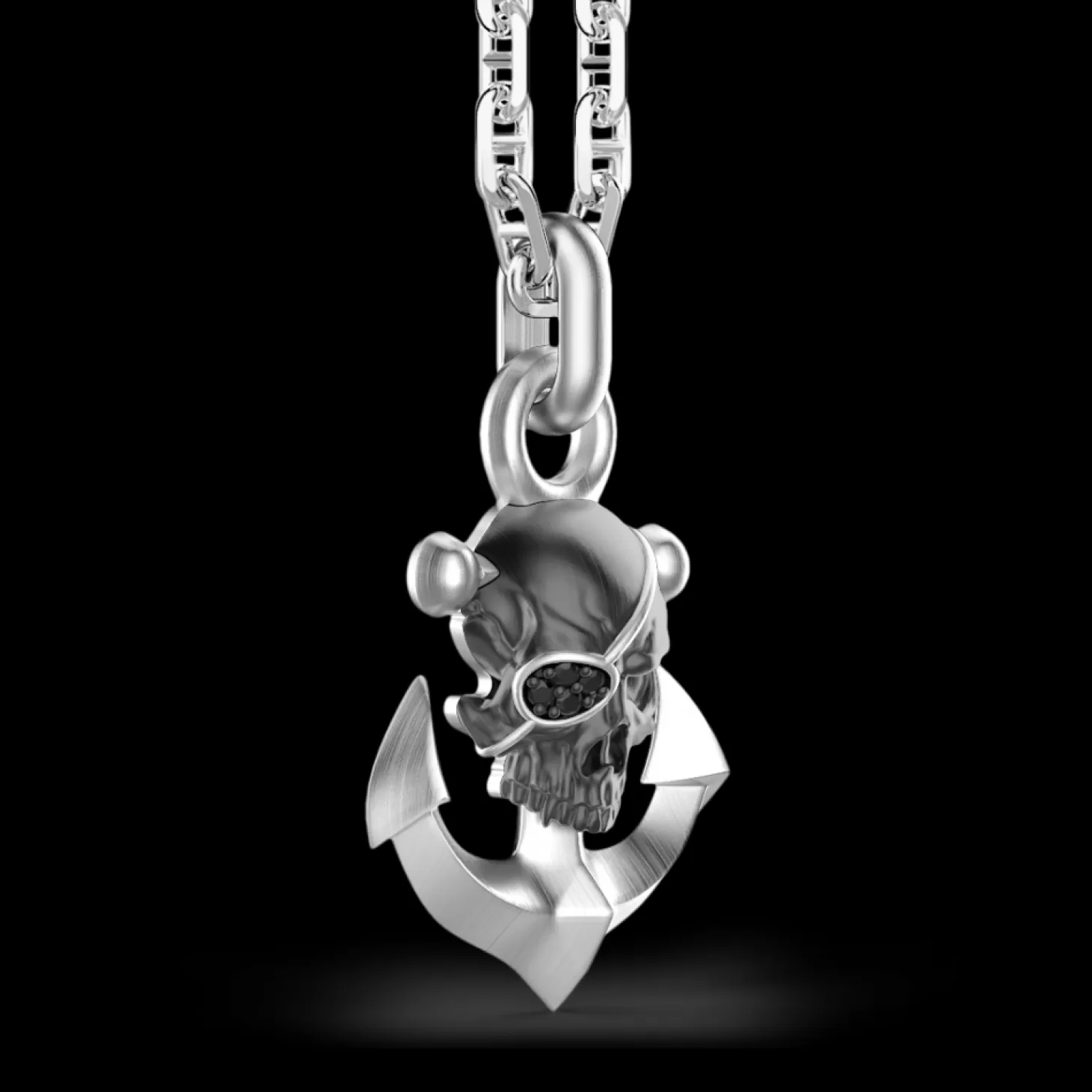 Zancan Gioielli Collana Zancan In Argento Con Pendente A Teschio Pirata.> Collane
