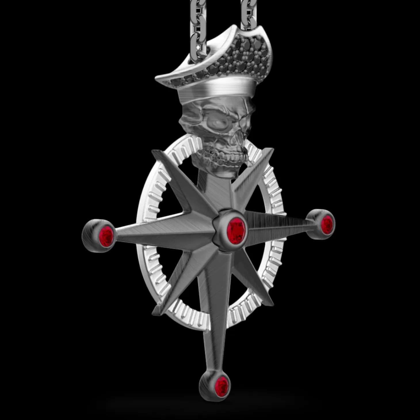 Zancan Gioielli Collana Zancan In Argento Con Pendente A Teschio Pirata.> Collane