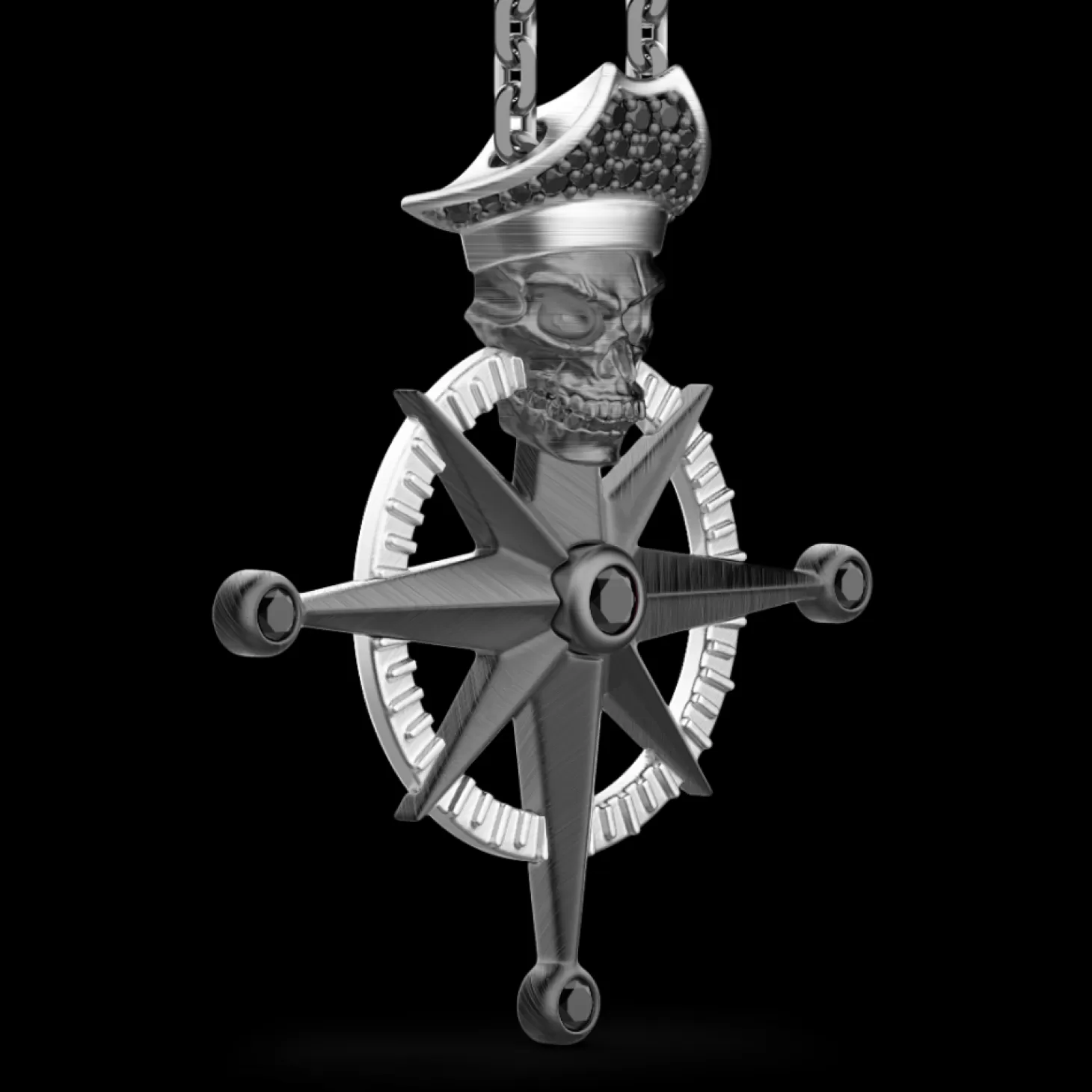Zancan Gioielli Collana Zancan In Argento Con Pendente A Teschio Pirata.> Collane