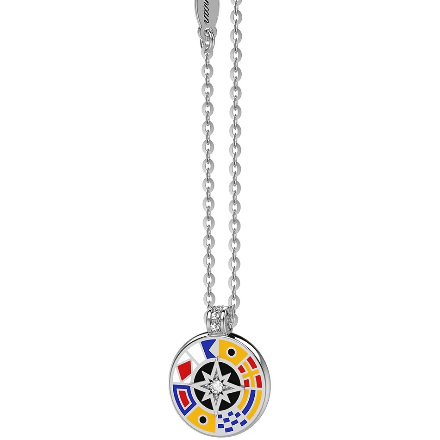 Zancan Gioielli Collana Zancan In Argento Con Pendente E Dettagli Smaltati.> Collane