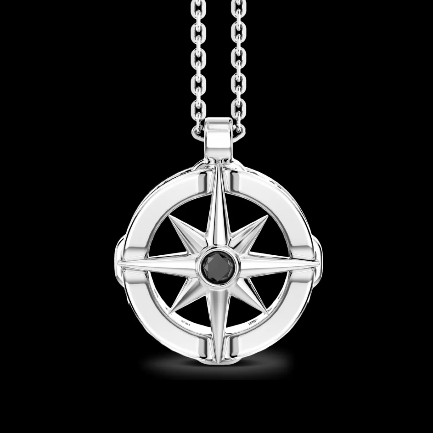 Zancan Gioielli Collana Zancan In Argento Con Pendete A Rosa Dei Venti.> Collane