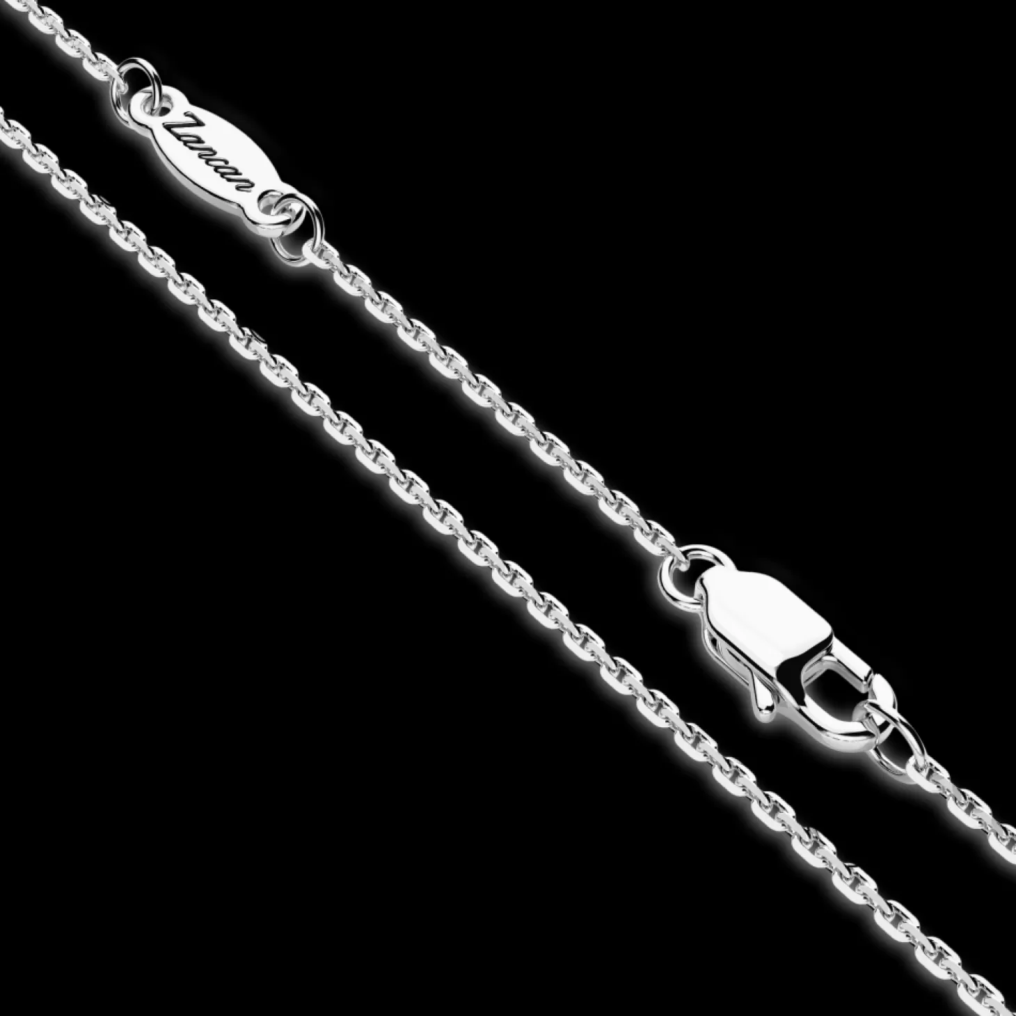 Zancan Gioielli Collana Zancan In Argento Con Pendete A Targa Con Pietre Nere.> Collane