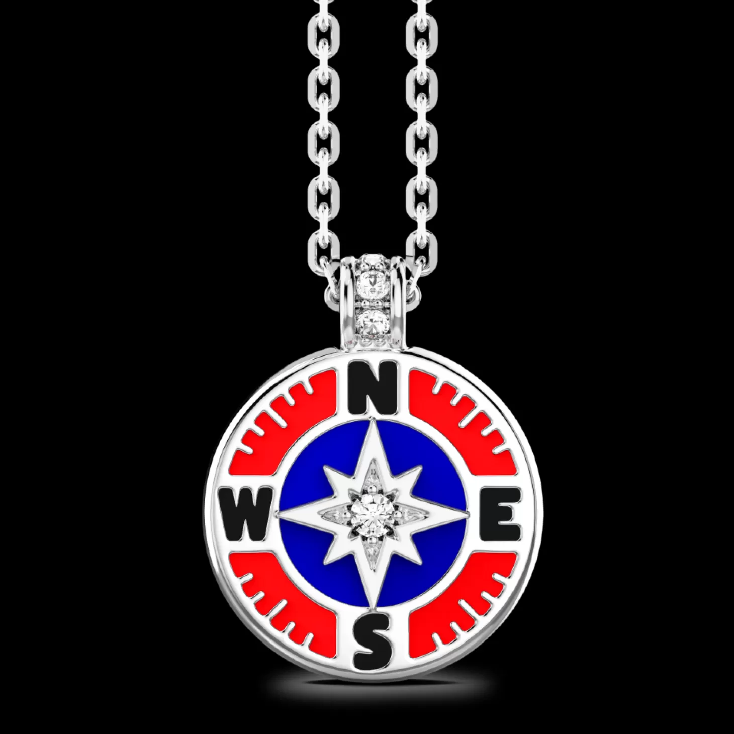 Zancan Gioielli Collana Zancan In Kevlar Con Pendente In Argento E Dettagli Smaltati.> Collane