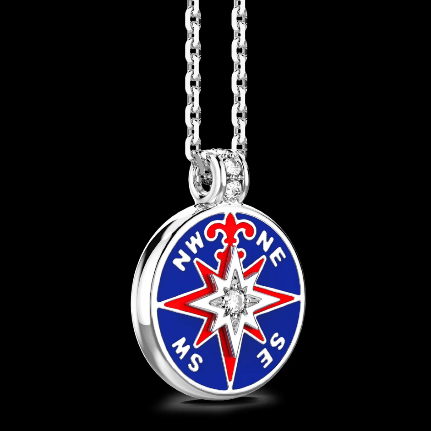 Zancan Gioielli Collana Zancan In Kevlar Con Pendente In Argento E Dettagli Smaltati.> Collane