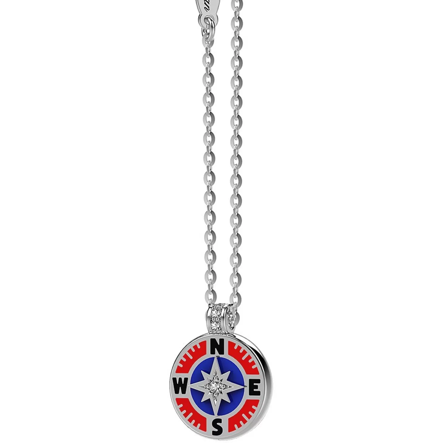 Zancan Gioielli Collana Zancan In Kevlar Con Pendente In Argento E Dettagli Smaltati.> Collane