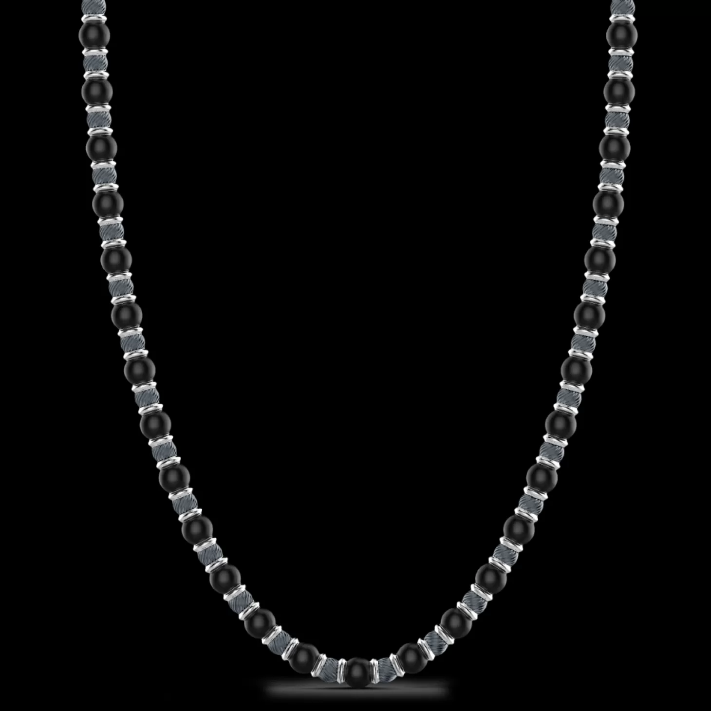 Zancan Gioielli Collana Zancan Morbida Con Sfere In Argento E In Pietra Onice.> Collane