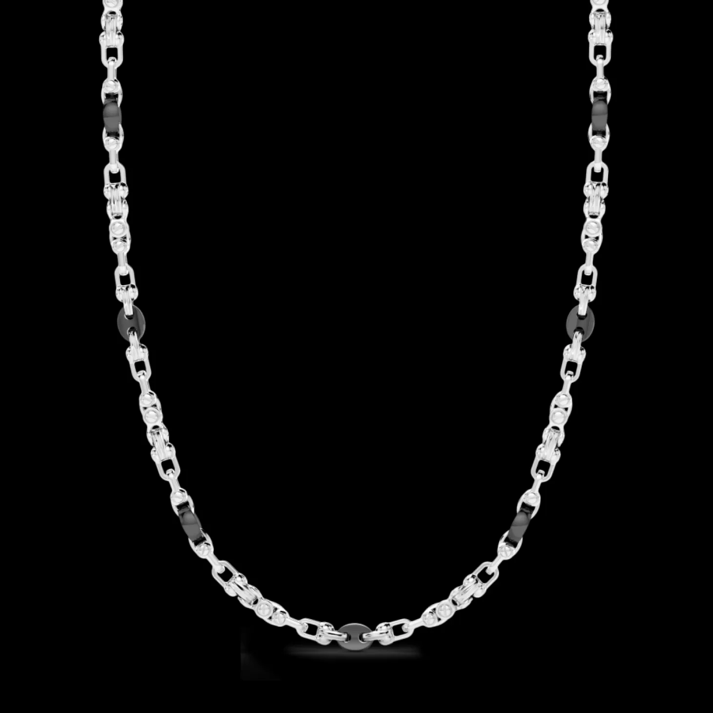 Zancan Gioielli Collana Zancan Solo Maglia In Argento E Ceramica.> Collane