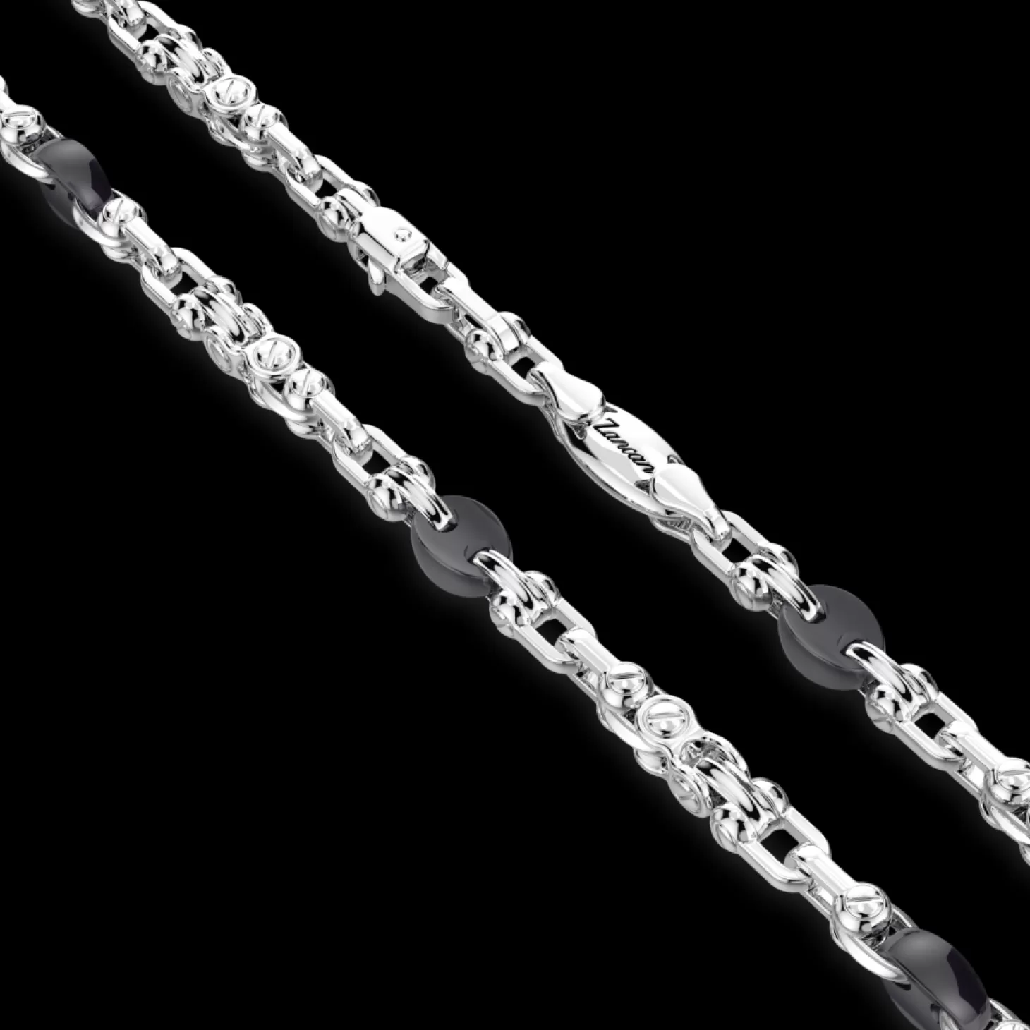 Zancan Gioielli Collana Zancan Solo Maglia In Argento E Ceramica.> Collane